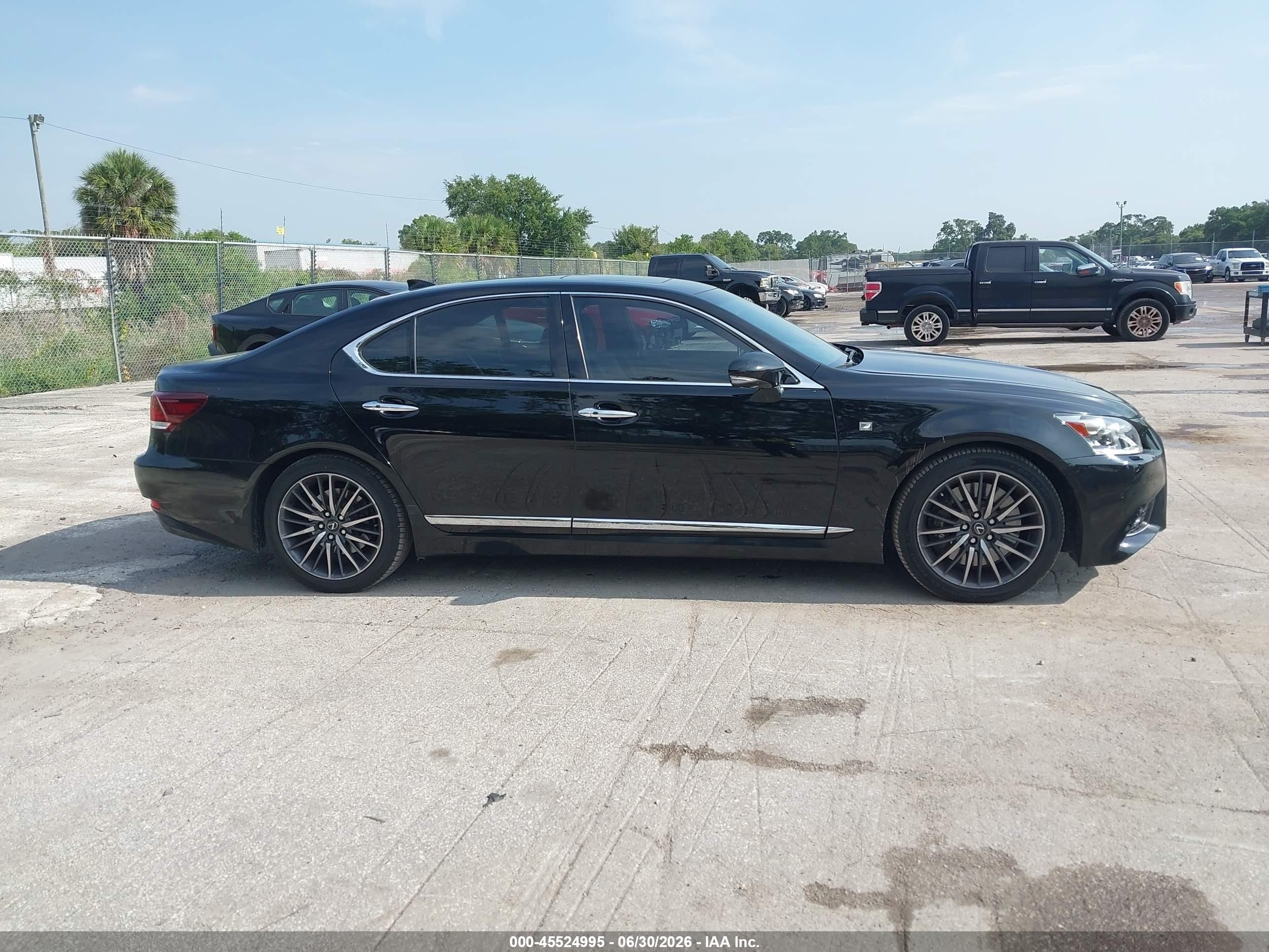 2014 Lexus Ls 460 Sport Black vin: JTHBL5EF6E5125216