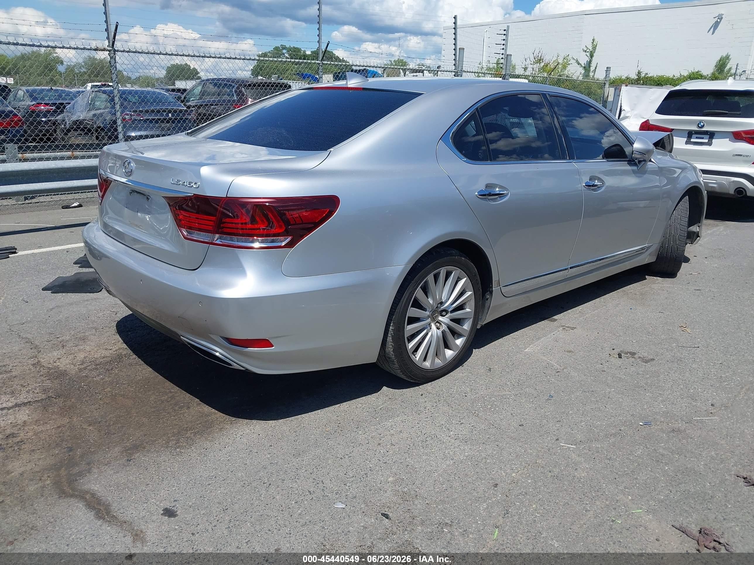 2014 Lexus Ls 460   Silver vin: JTHBL5EF6E5129198