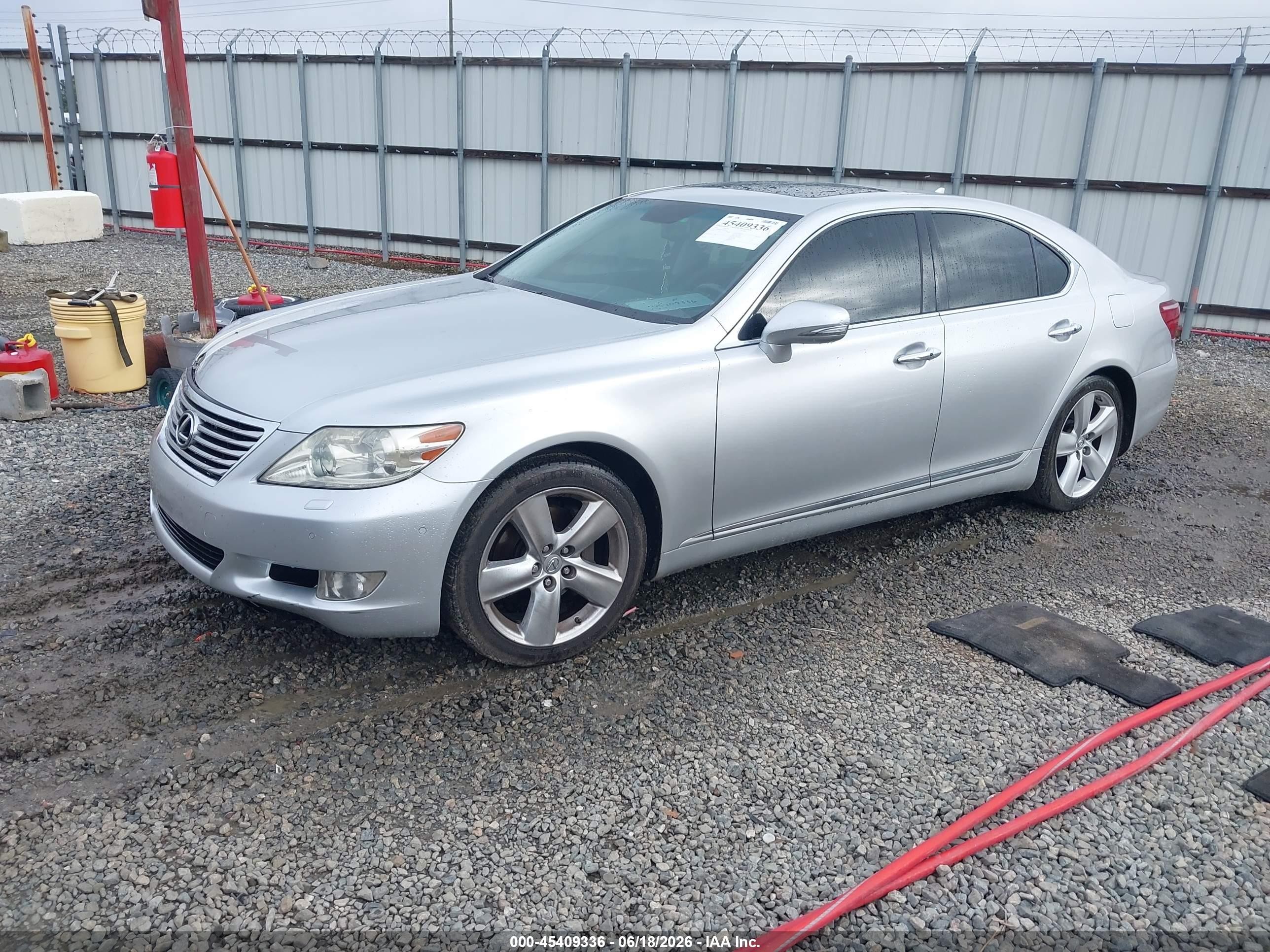 2010 Lexus Ls 460   Silver vin: JTHBL5EF7A5092558