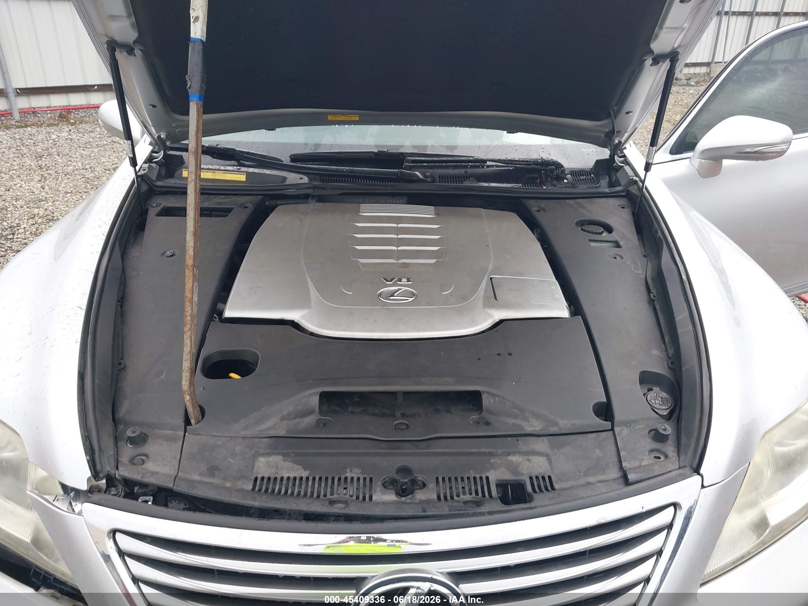 2010 Lexus Ls 460   Silver vin: JTHBL5EF7A5092558