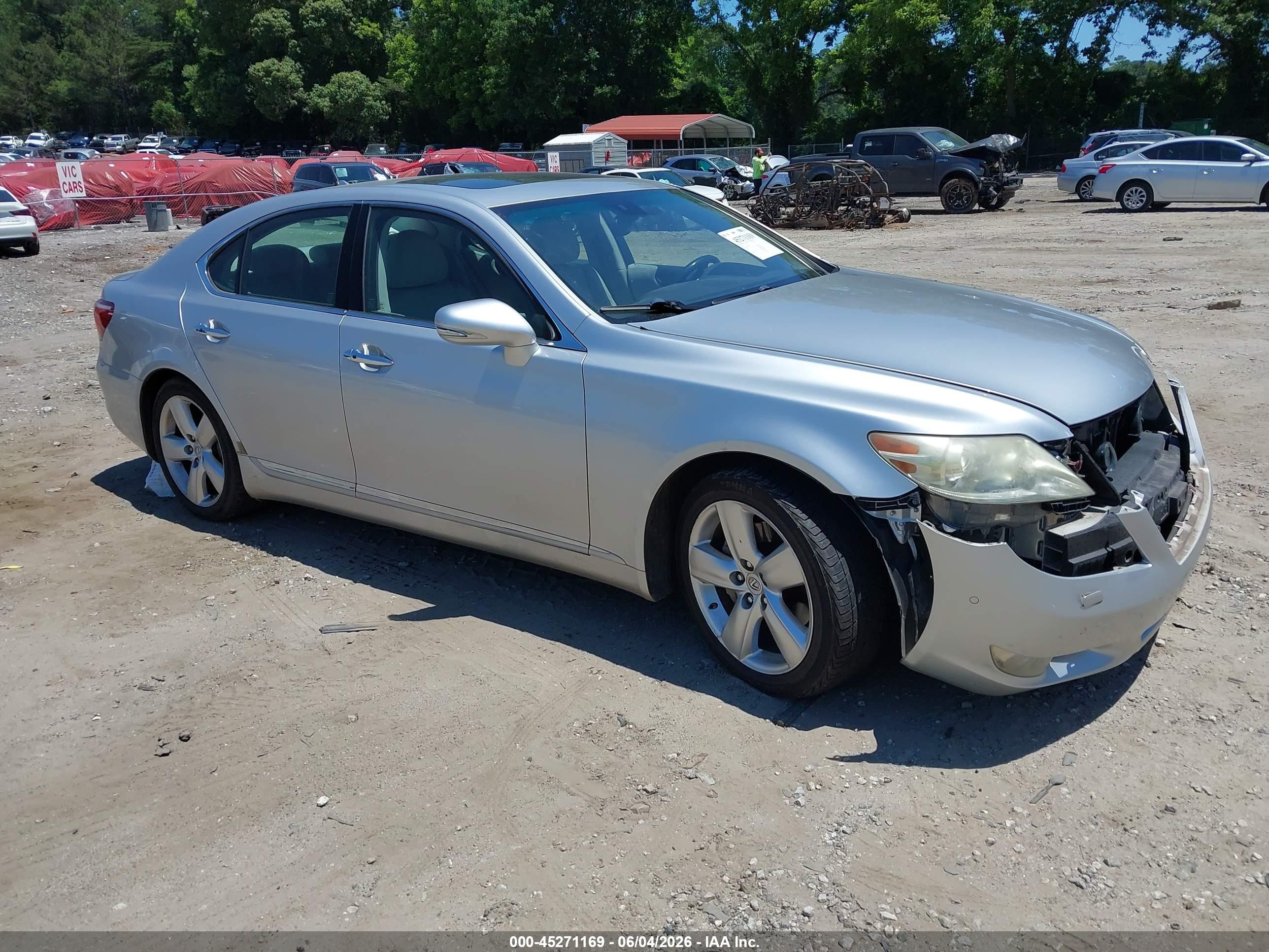 2010 Lexus Ls 460   Silver vin: JTHBL5EF7A5092978