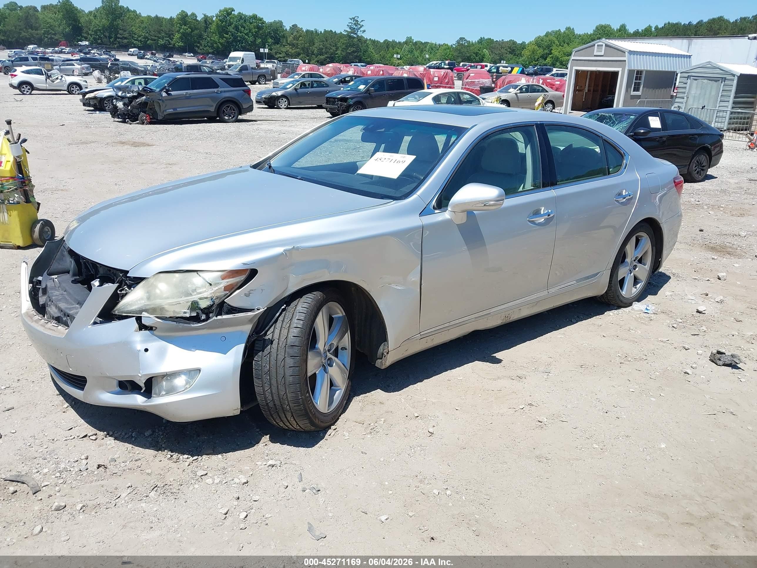 2010 Lexus Ls 460   Silver vin: JTHBL5EF7A5092978