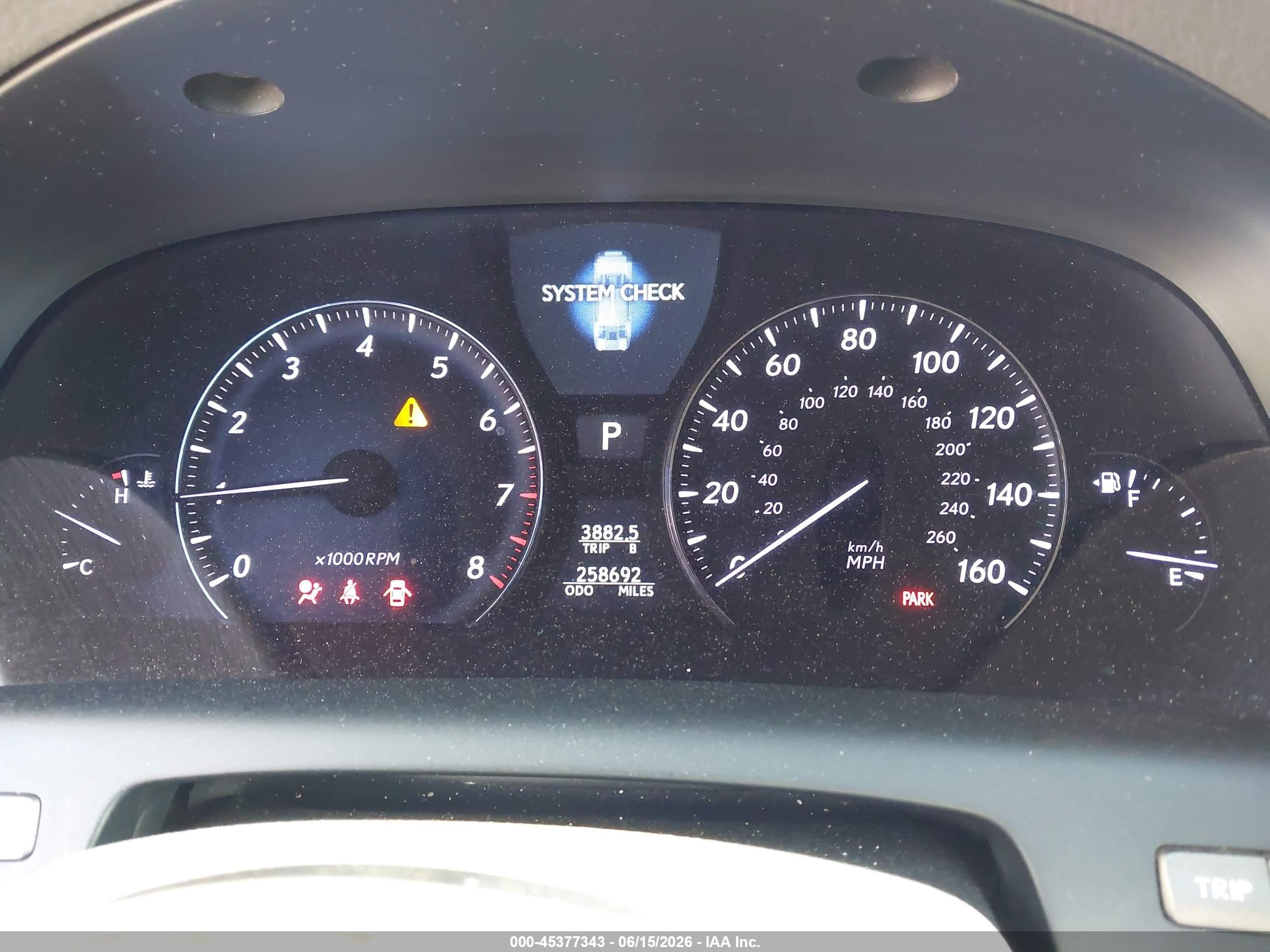 2010 Lexus Ls 460   Gray vin: JTHBL5EF7A5094634