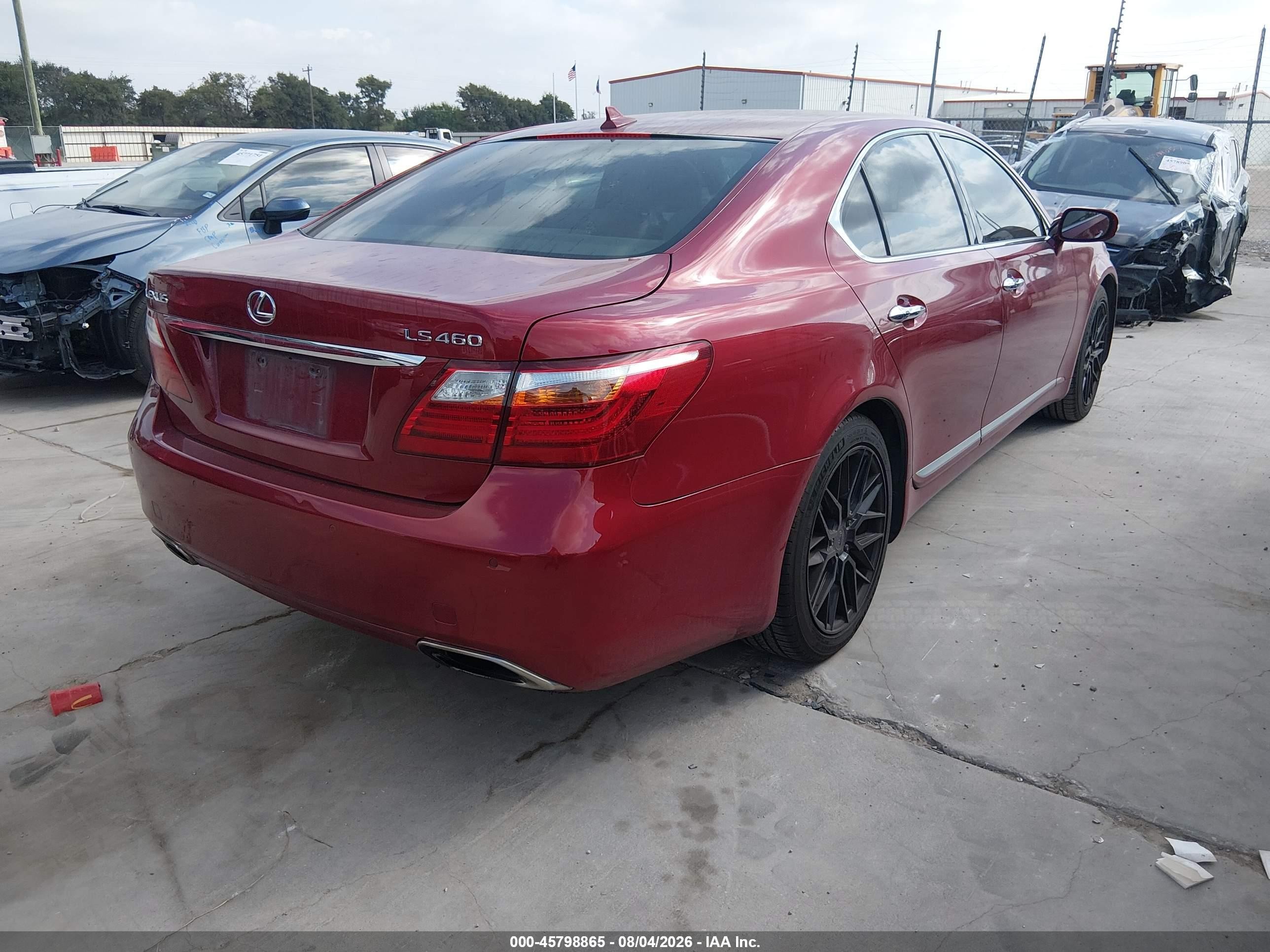 2010 Lexus Ls 460   Maroon vin: JTHBL5EF7A5097324