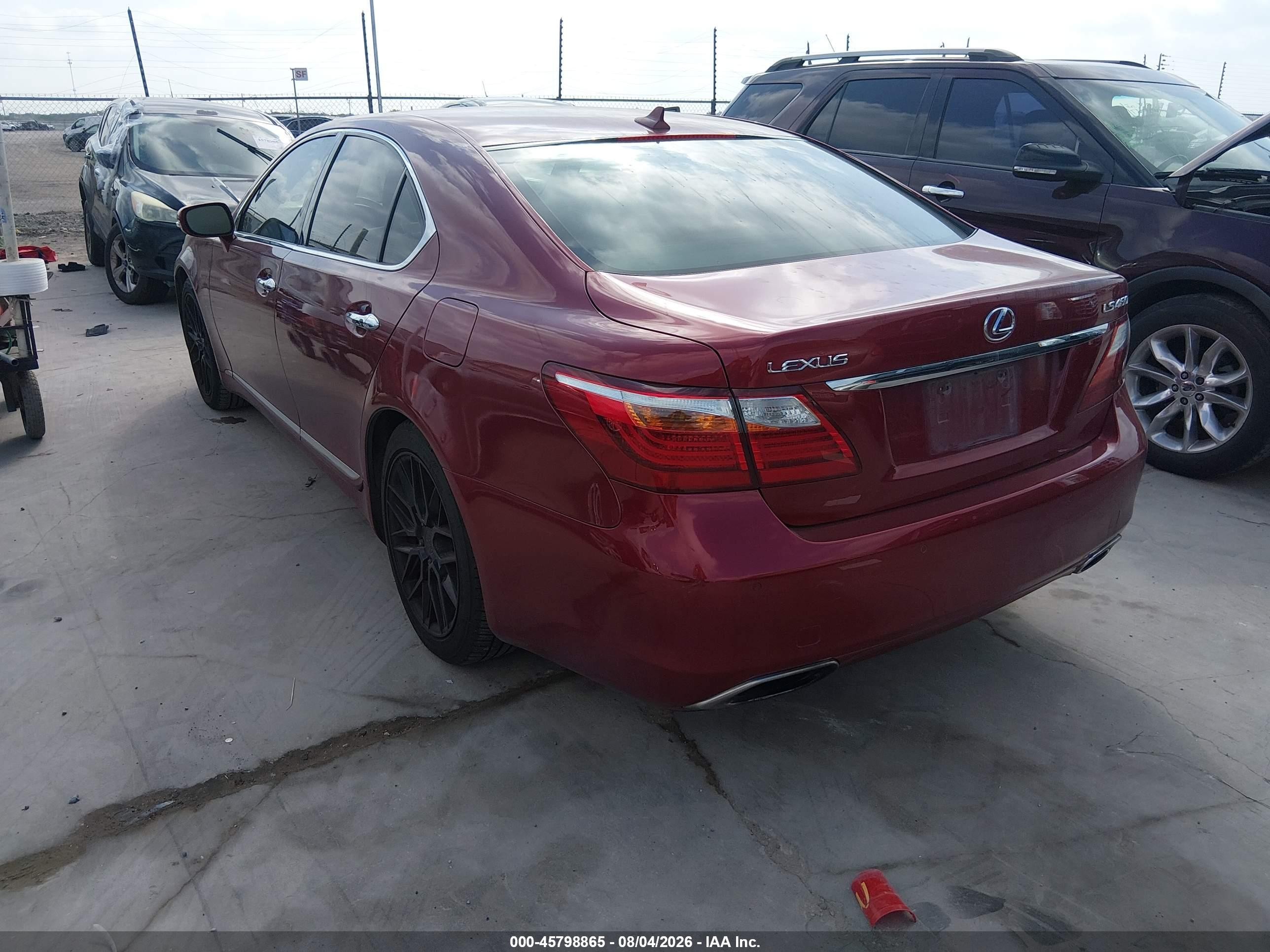 2010 Lexus Ls 460   Maroon vin: JTHBL5EF7A5097324