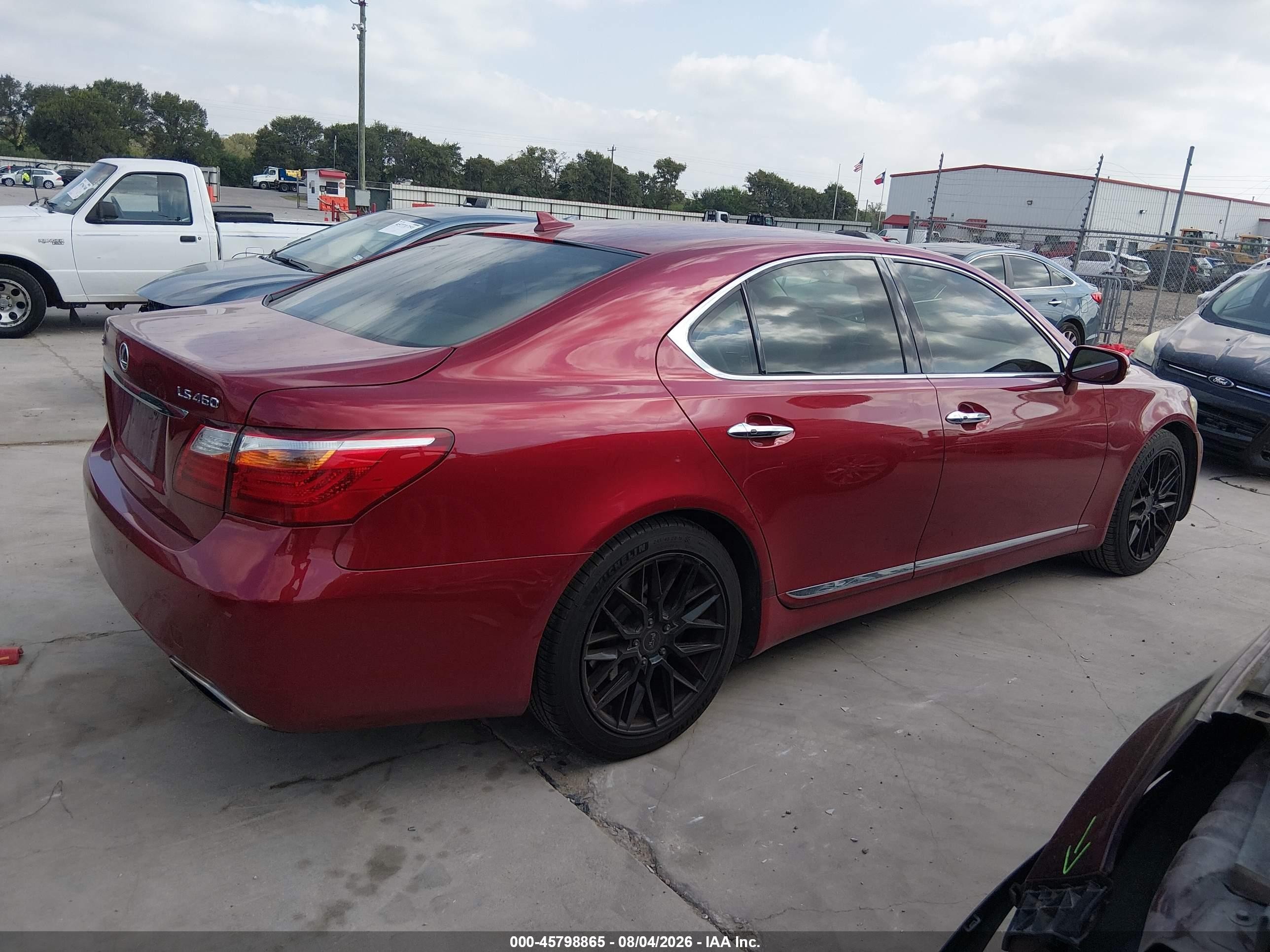 2010 Lexus Ls 460   Maroon vin: JTHBL5EF7A5097324