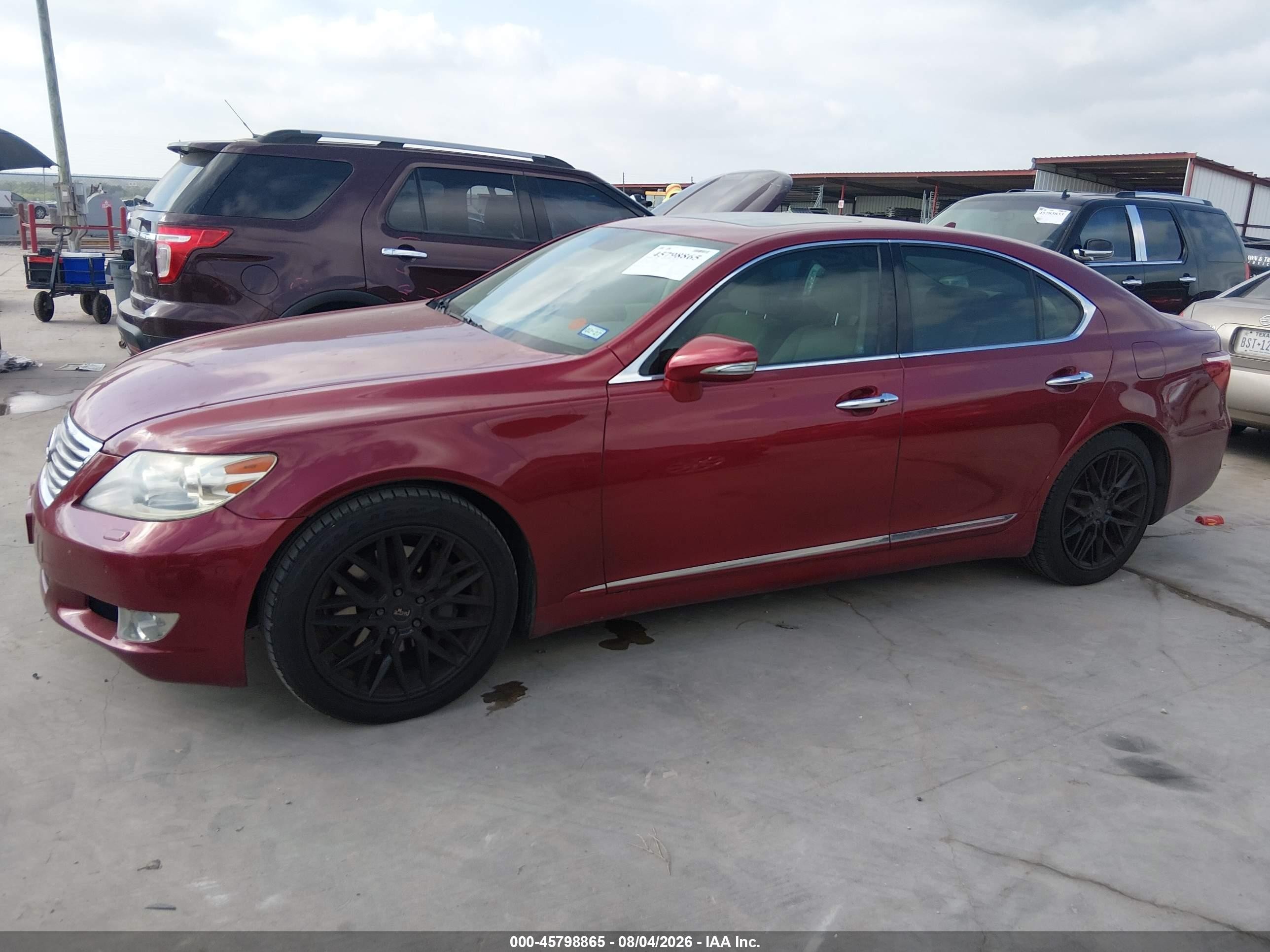 2010 Lexus Ls 460   Maroon vin: JTHBL5EF7A5097324