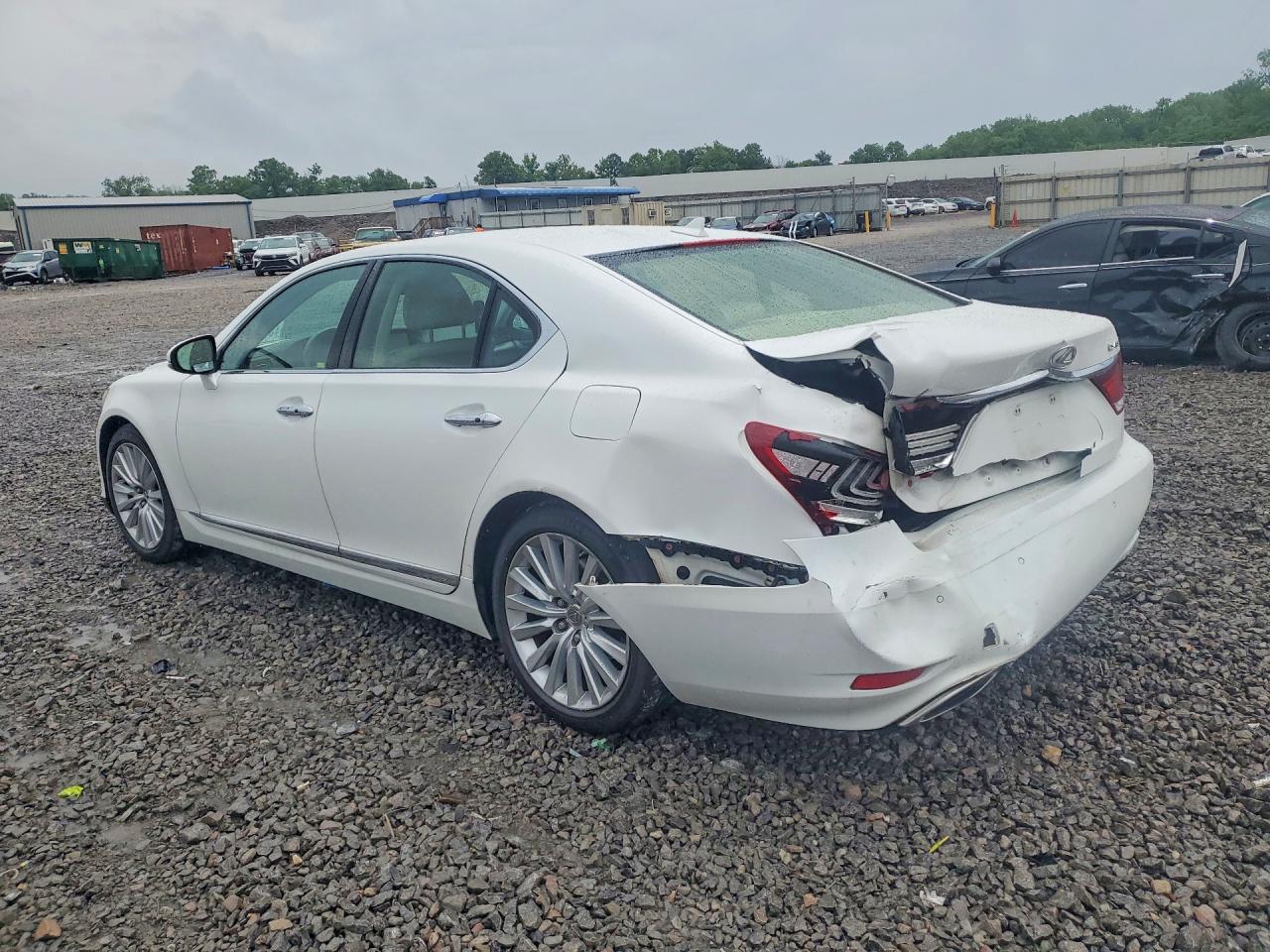2013 Lexus Ls 460 White vin: JTHBL5EF7D5116281