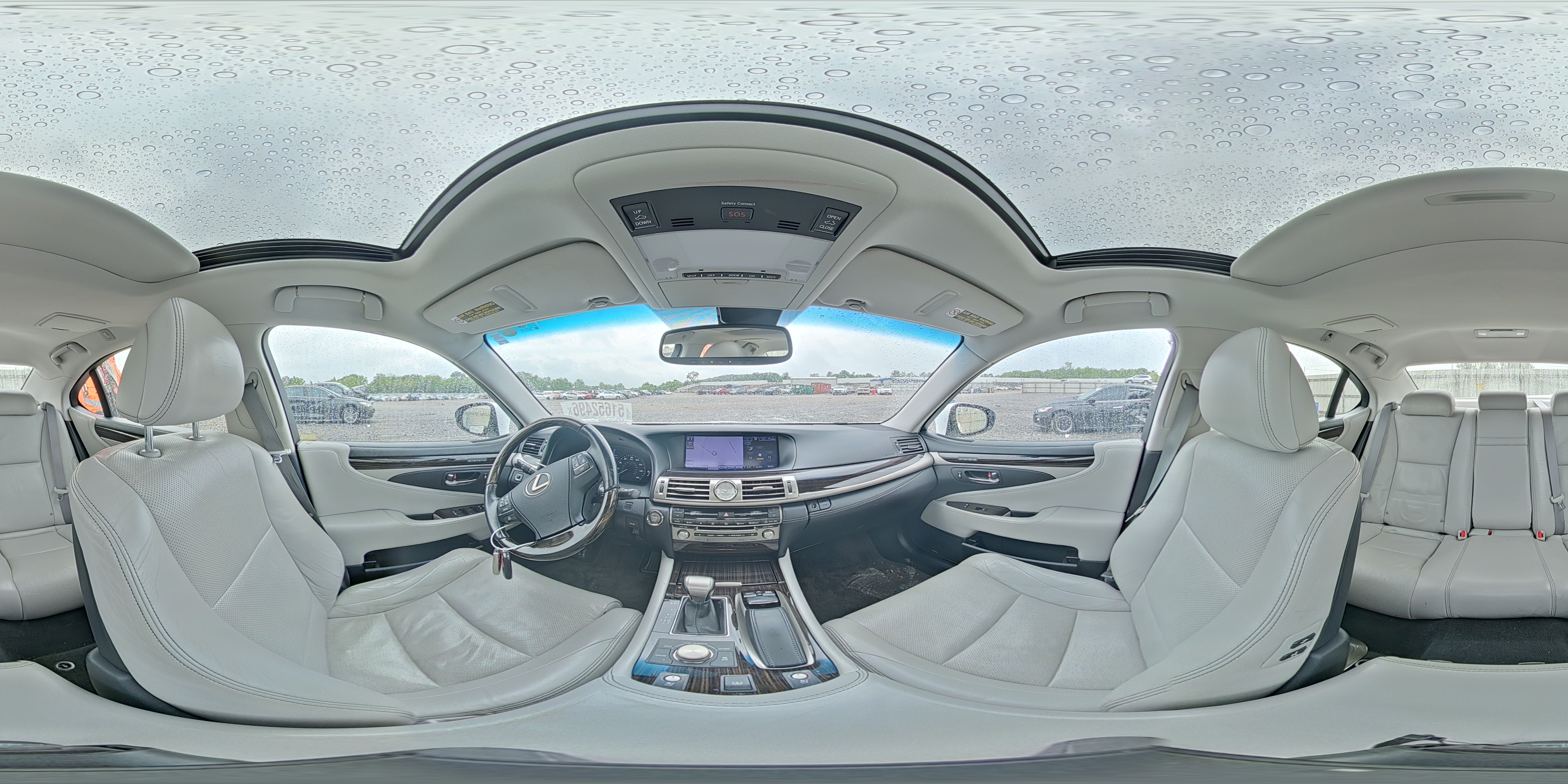 2013 Lexus Ls 460 White vin: JTHBL5EF7D5116281