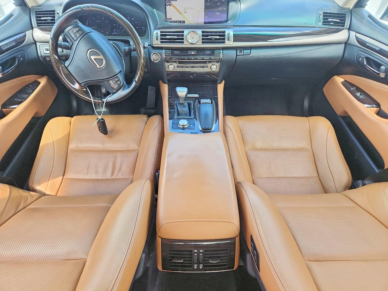 2015 Lexus Ls 460 White vin: JTHBL5EF7F5133293