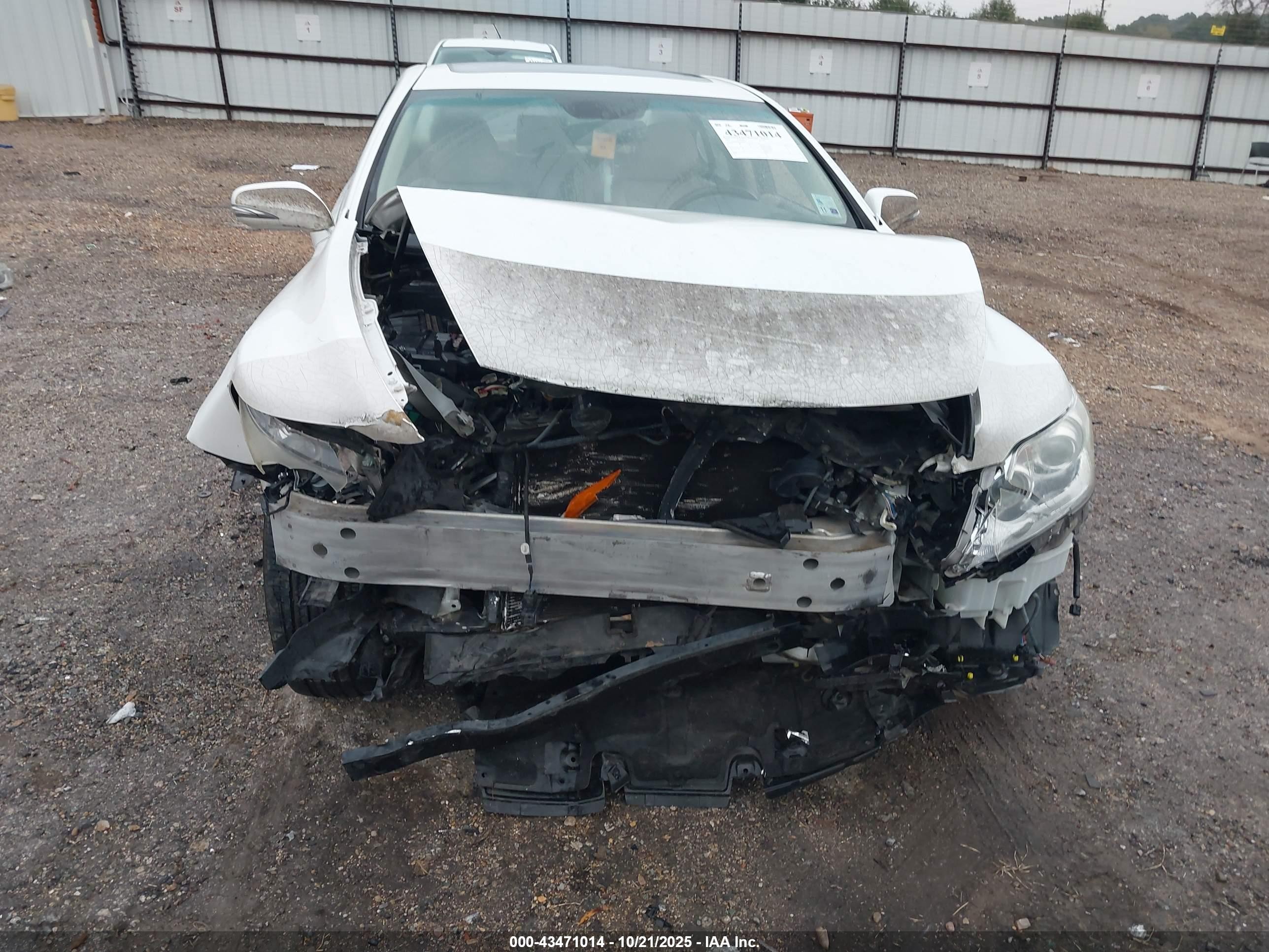 2010 Lexus Ls 460   Белый vin: JTHBL5EF8A5097459