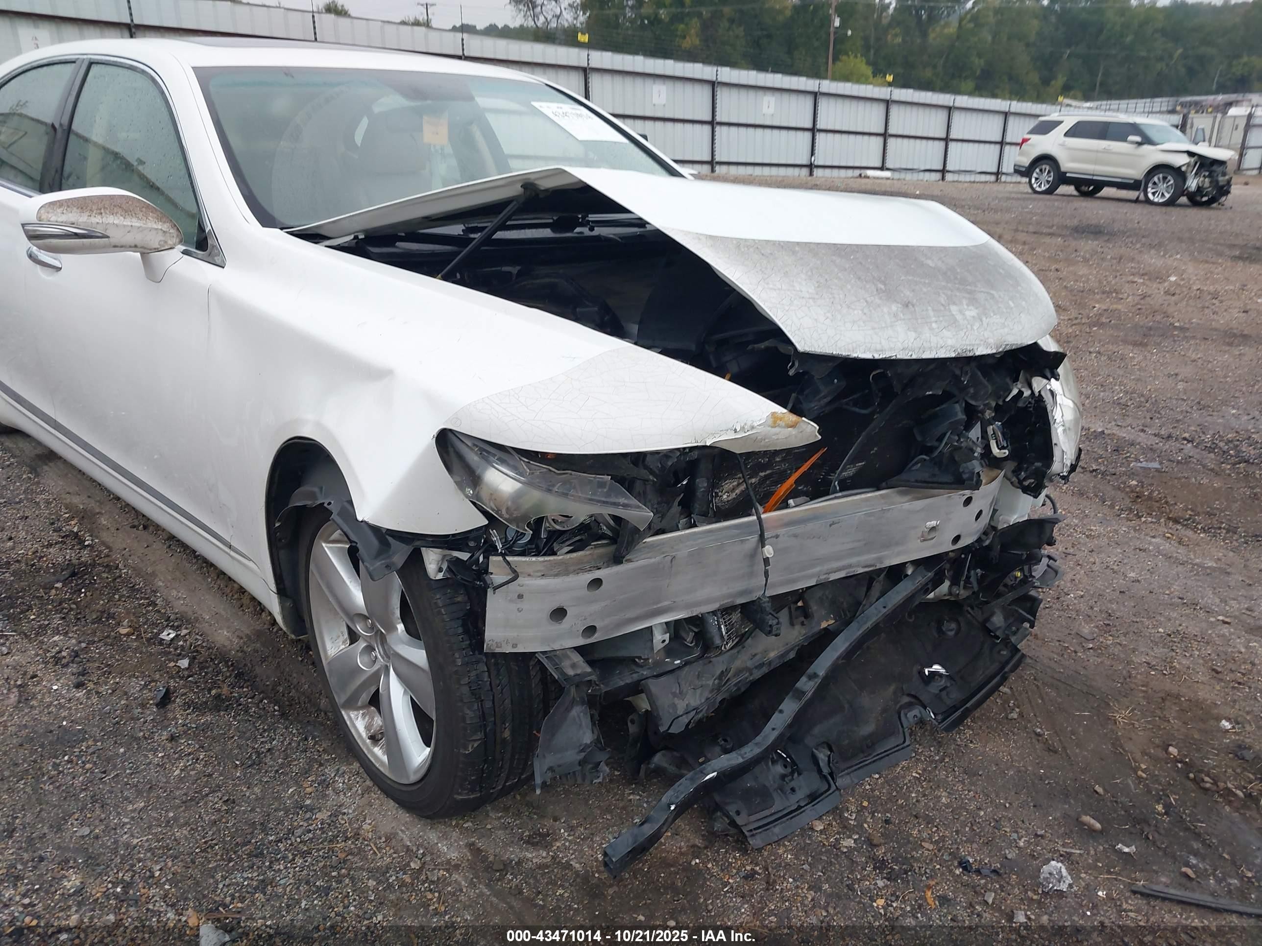 2010 Lexus Ls 460   Белый vin: JTHBL5EF8A5097459