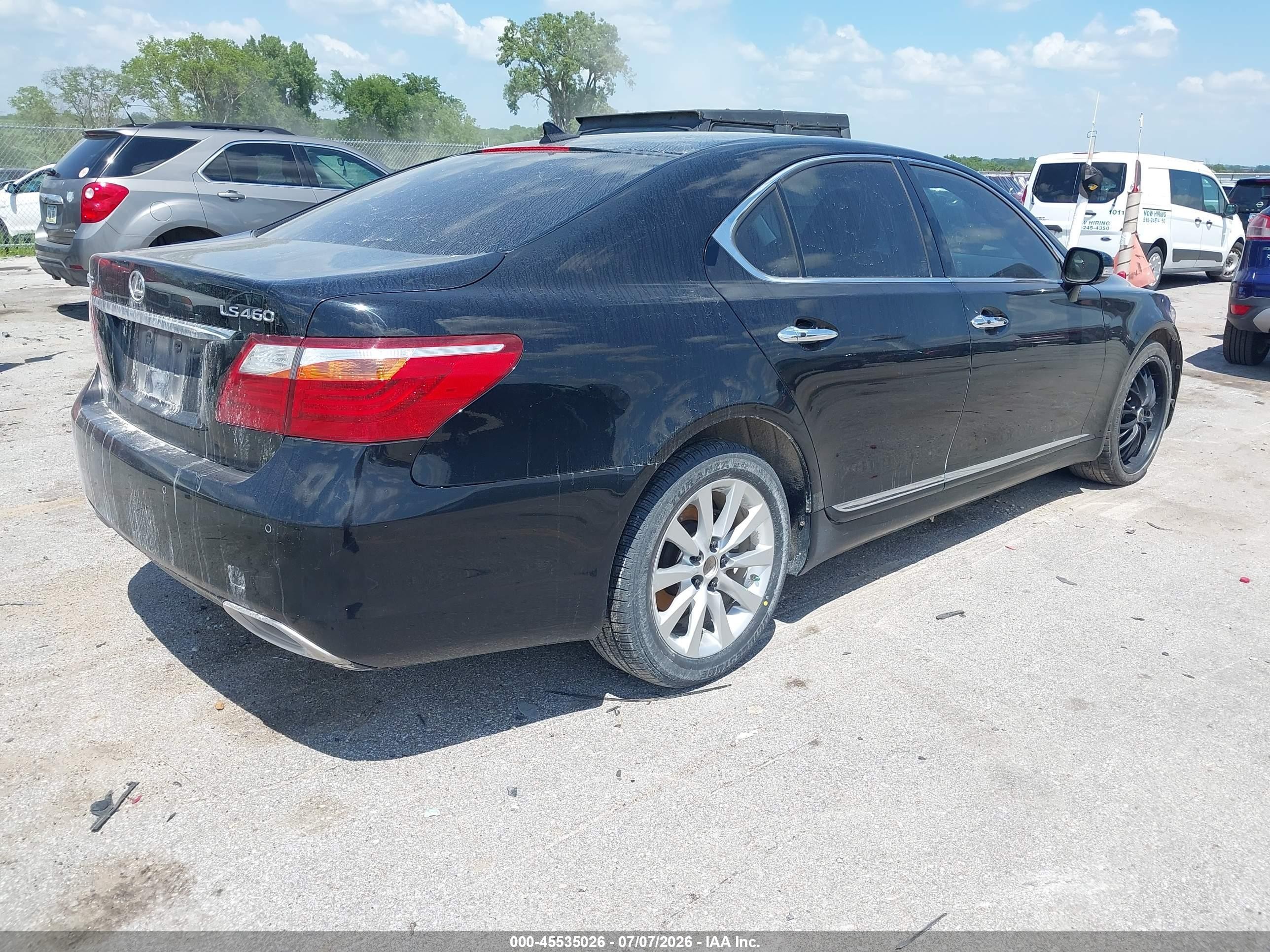 2010 Lexus Ls 460 Black vin: JTHBL5EF8A5098515