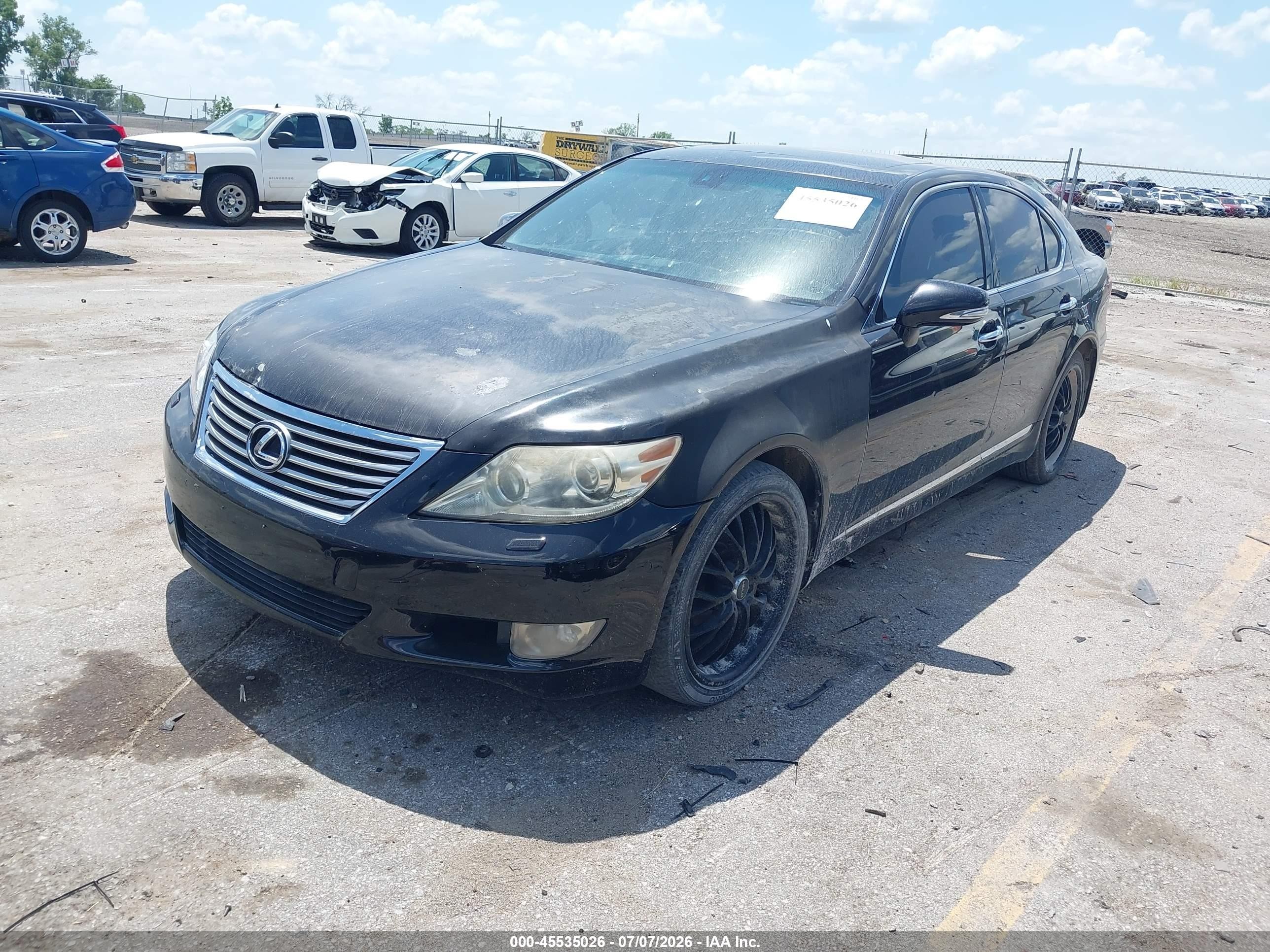 2010 Lexus Ls 460 Black vin: JTHBL5EF8A5098515