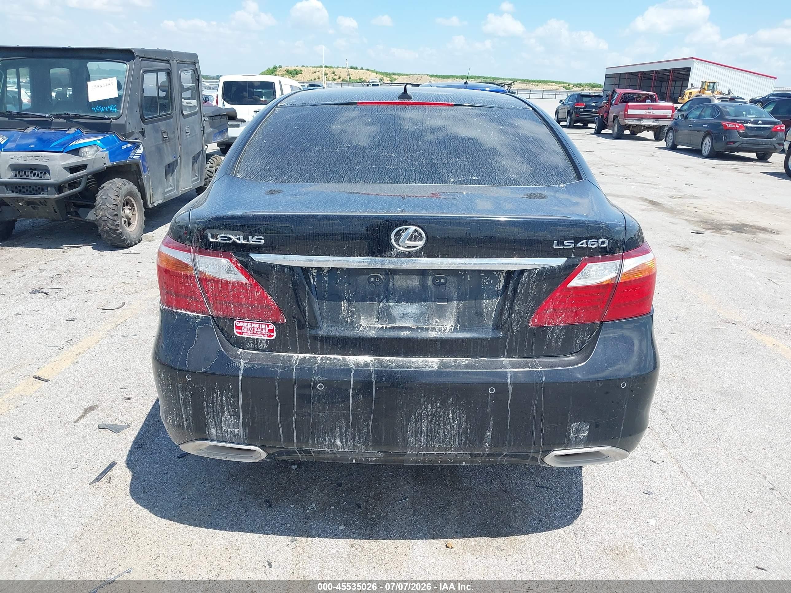 2010 Lexus Ls 460 Black vin: JTHBL5EF8A5098515