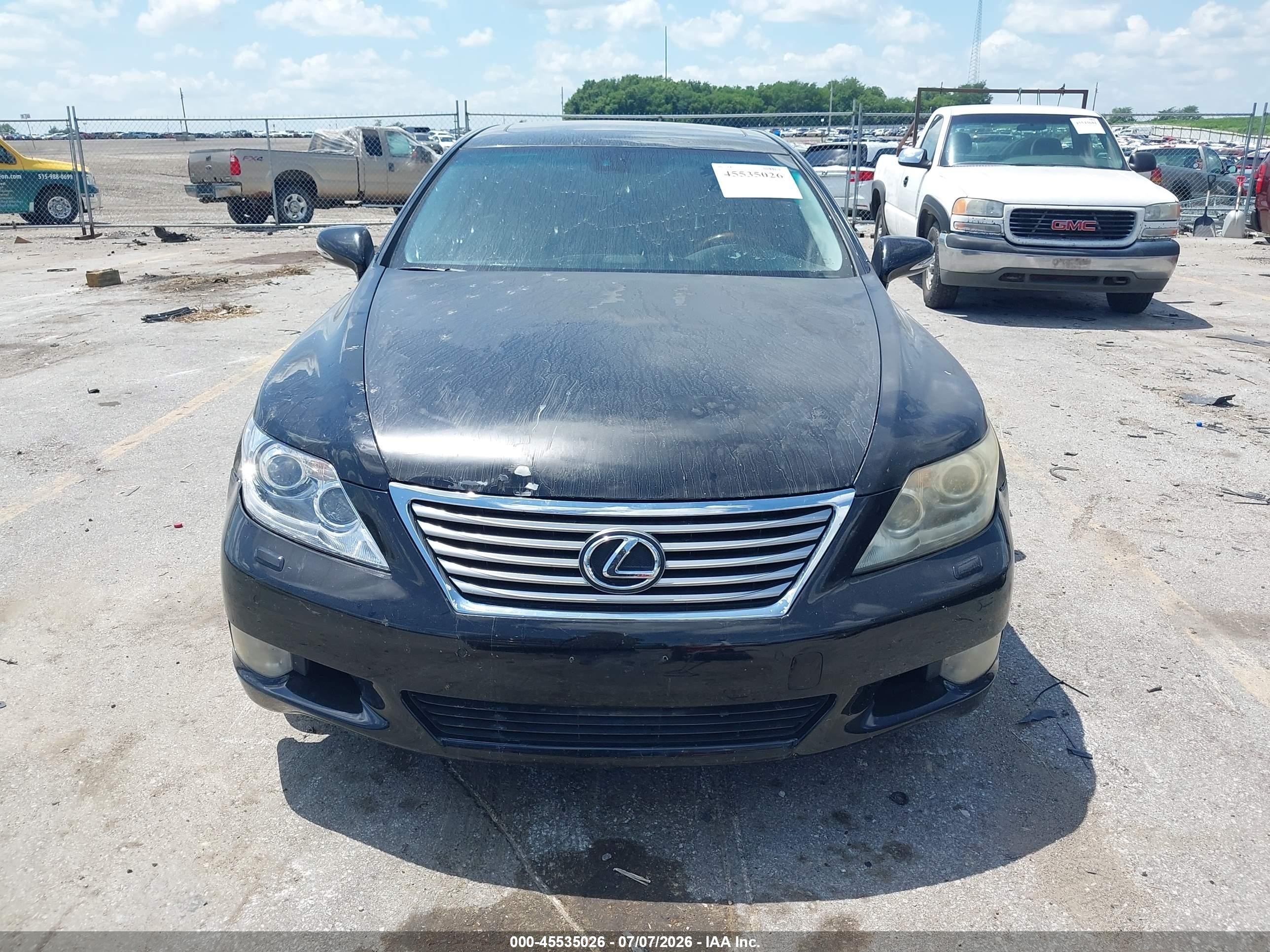 2010 Lexus Ls 460 Black vin: JTHBL5EF8A5098515