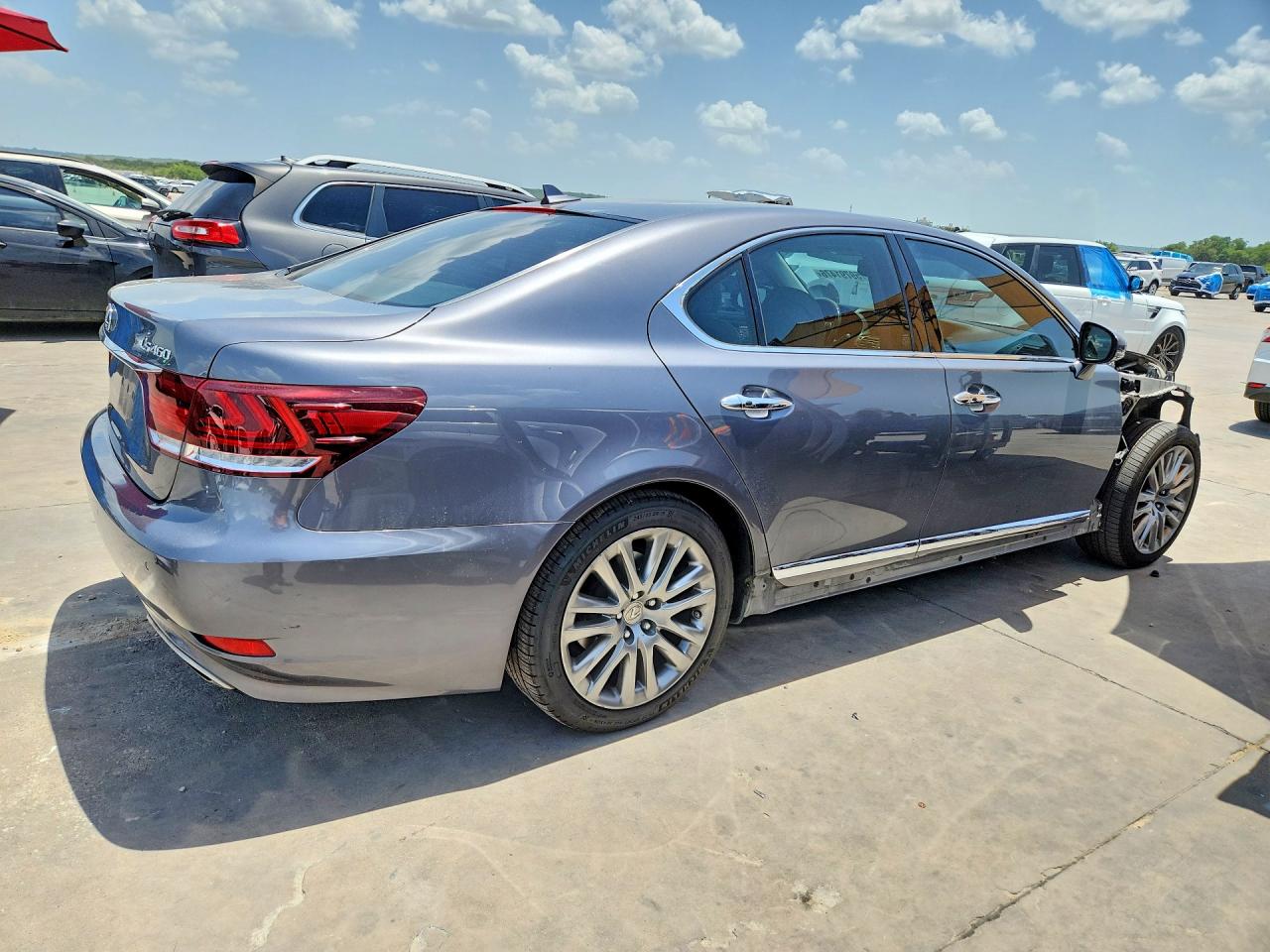 2013 Lexus Ls 460 Gray vin: JTHBL5EF8D5122042