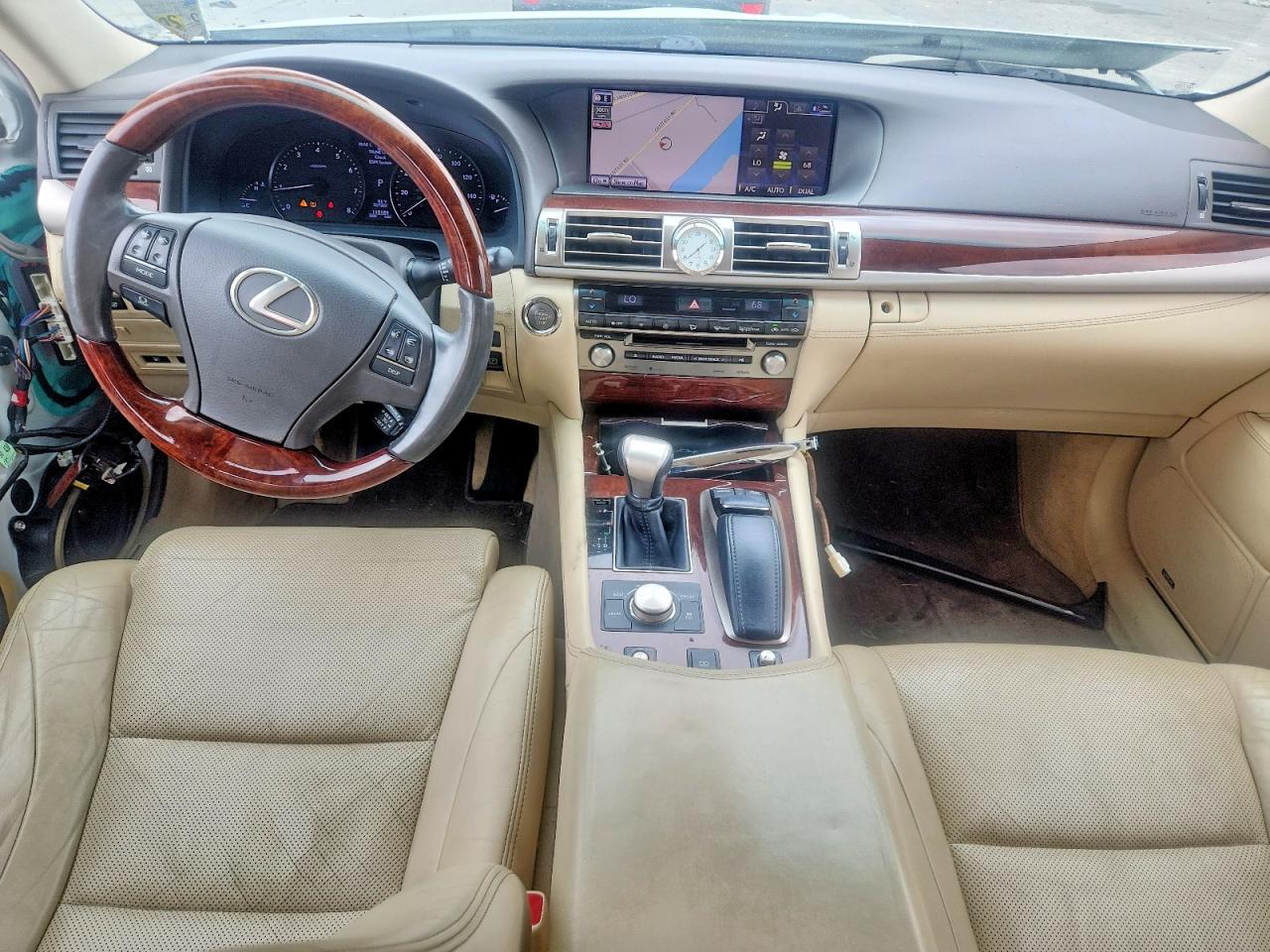 2014 Lexus Ls 460 Белый vin: JTHBL5EF8E5128716