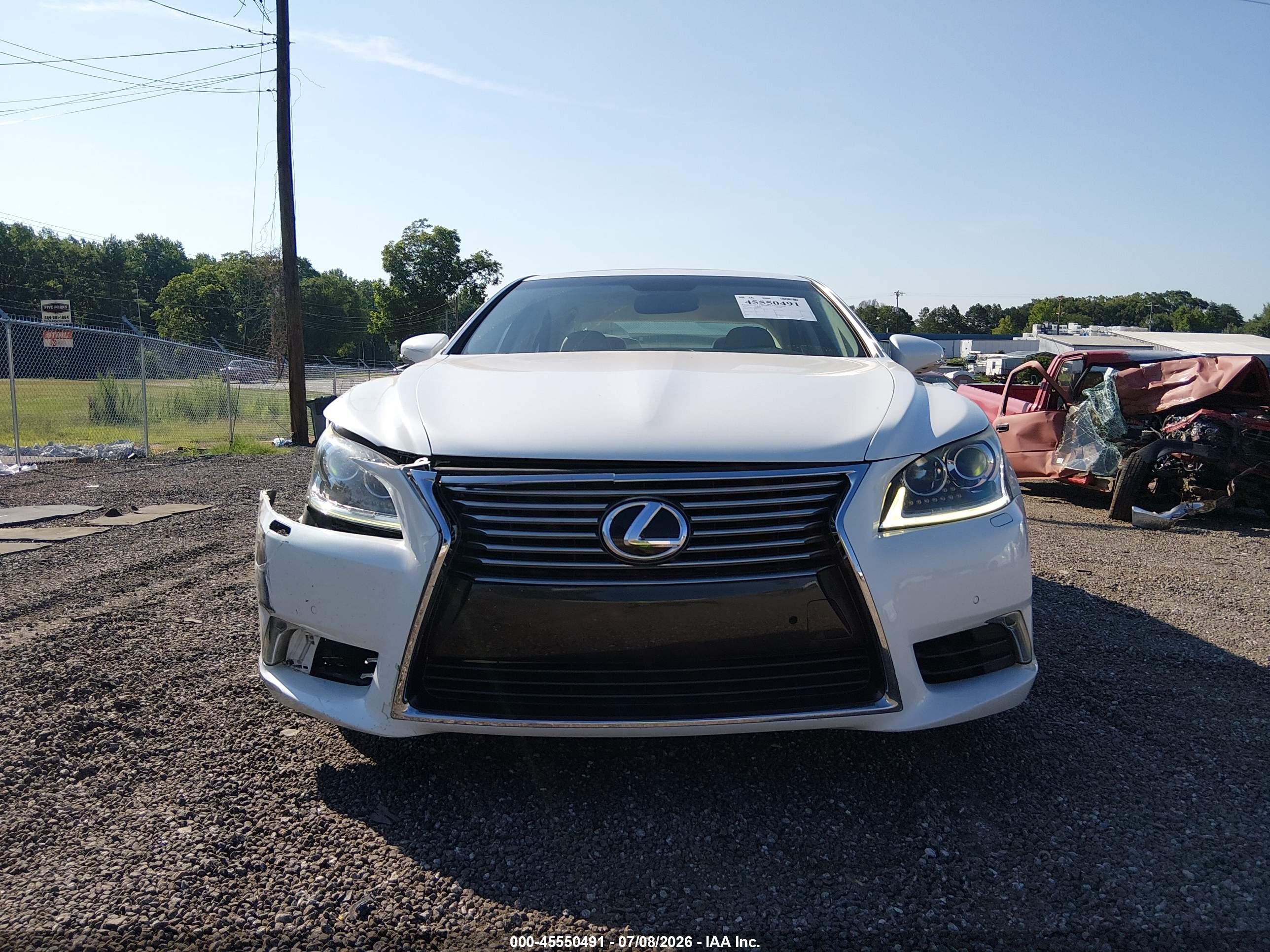 2014 Lexus Ls 460   White vin: JTHBL5EF9E5128580