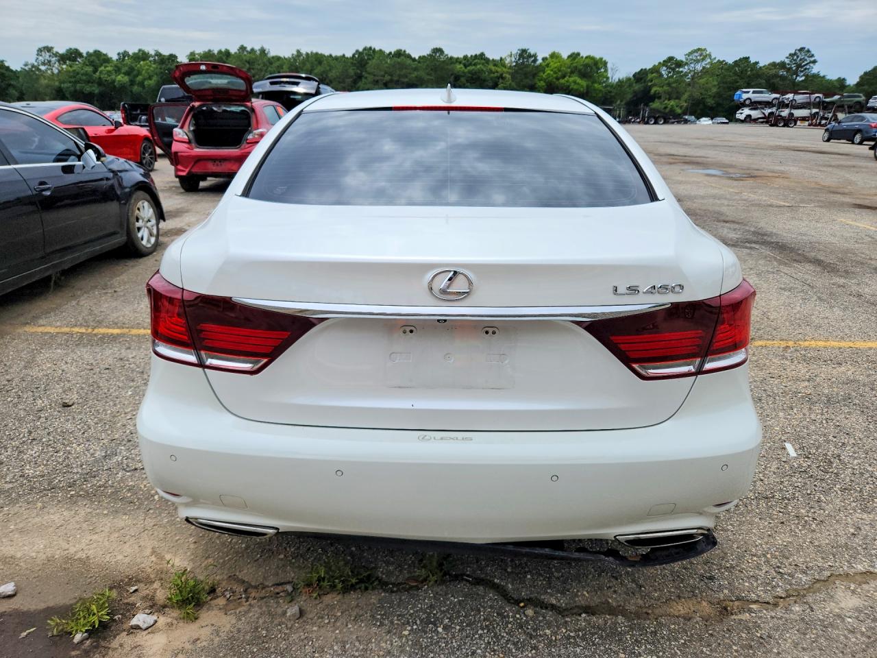 2015 Lexus Ls 460 Белый vin: JTHBL5EF9F5133537
