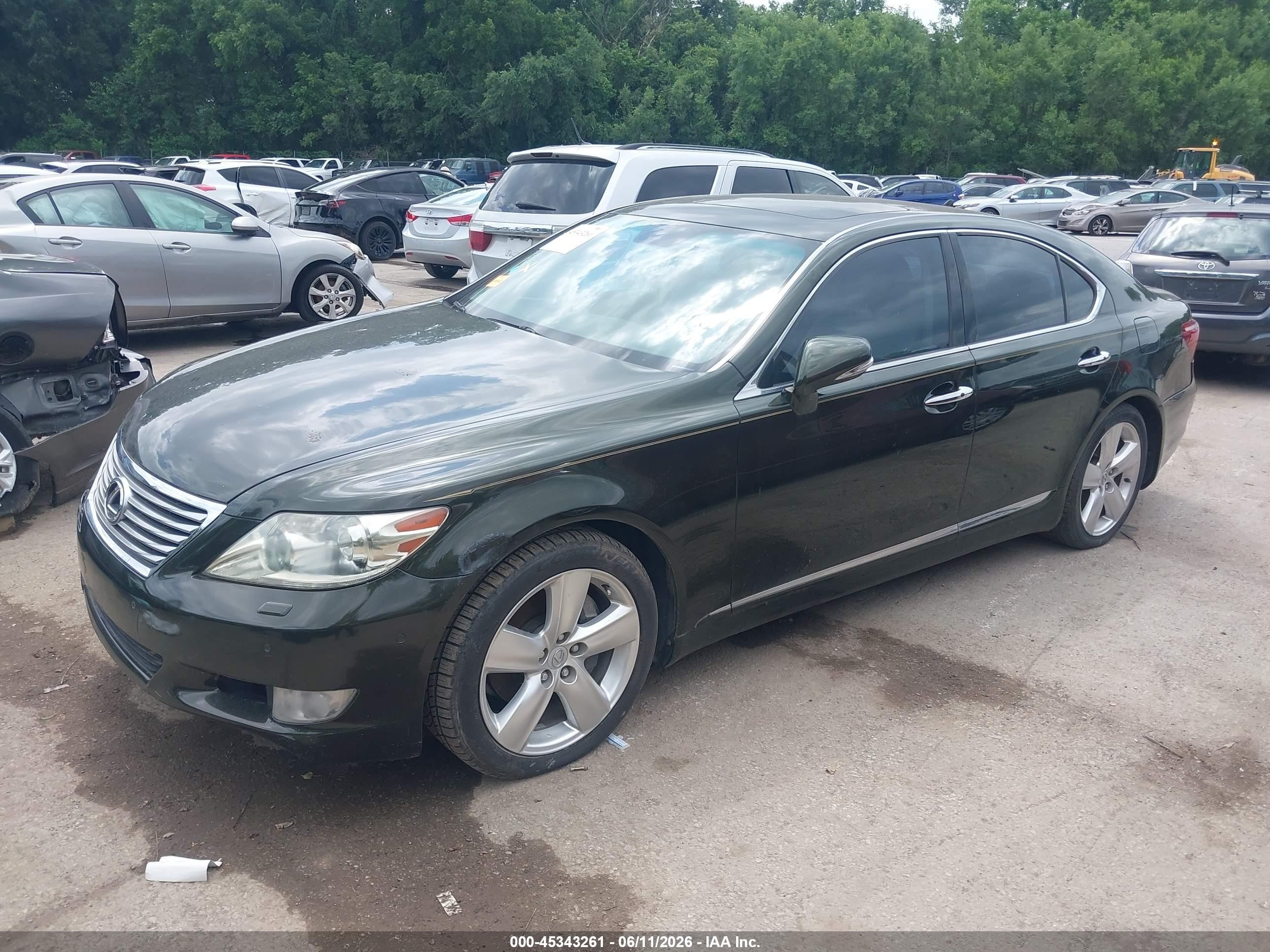 2011 Lexus Ls 460   Black vin: JTHBL5EFXB5102081