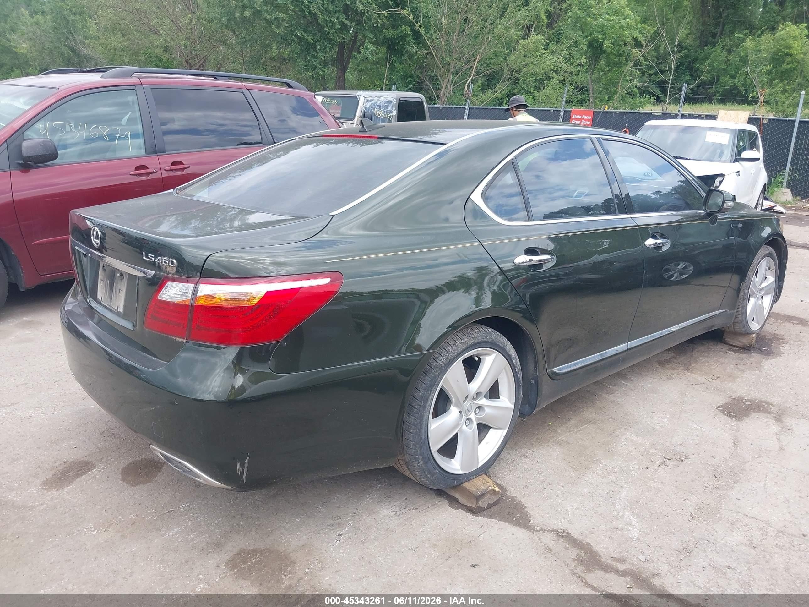 2011 Lexus Ls 460   Black vin: JTHBL5EFXB5102081
