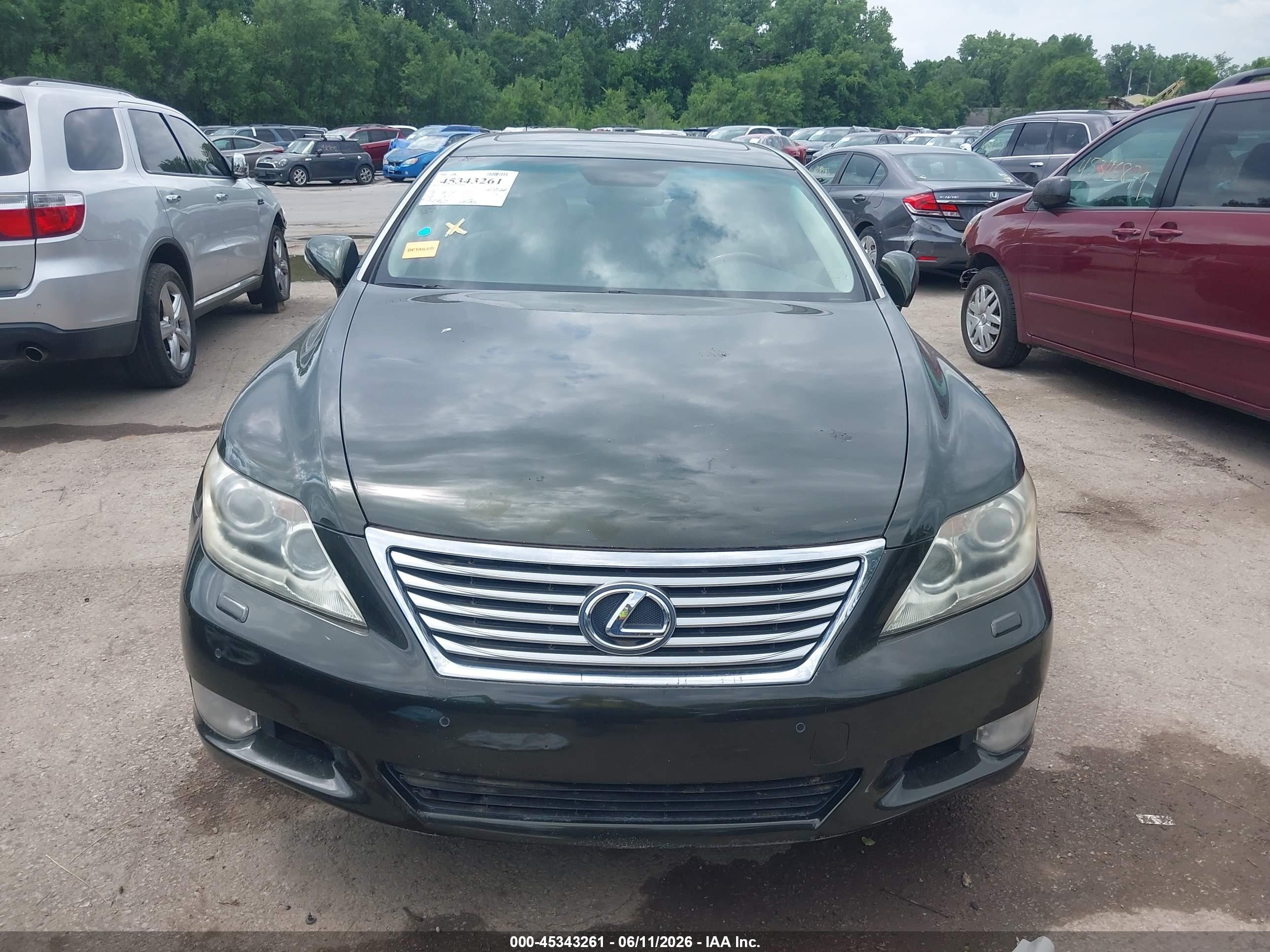 2011 Lexus Ls 460   Black vin: JTHBL5EFXB5102081