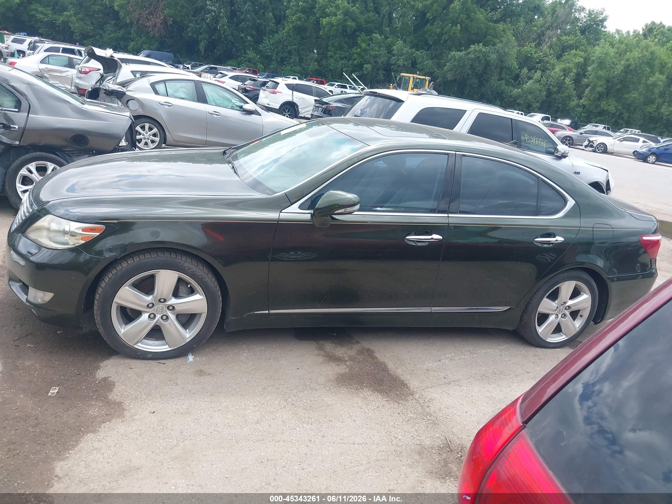 2011 Lexus Ls 460   Black vin: JTHBL5EFXB5102081