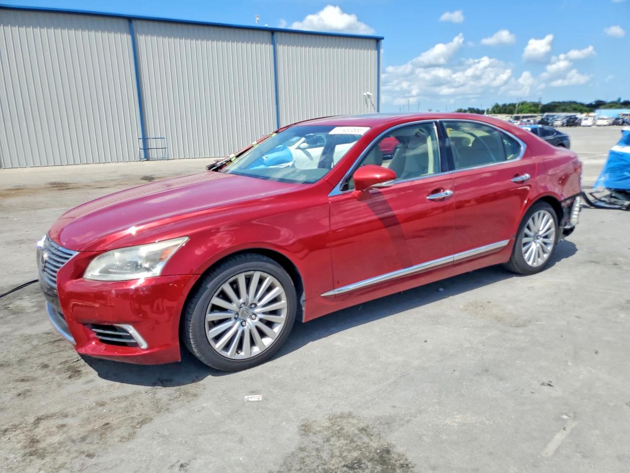 2013 Lexus Ls 460 Red vin: JTHBL5EFXD5118042