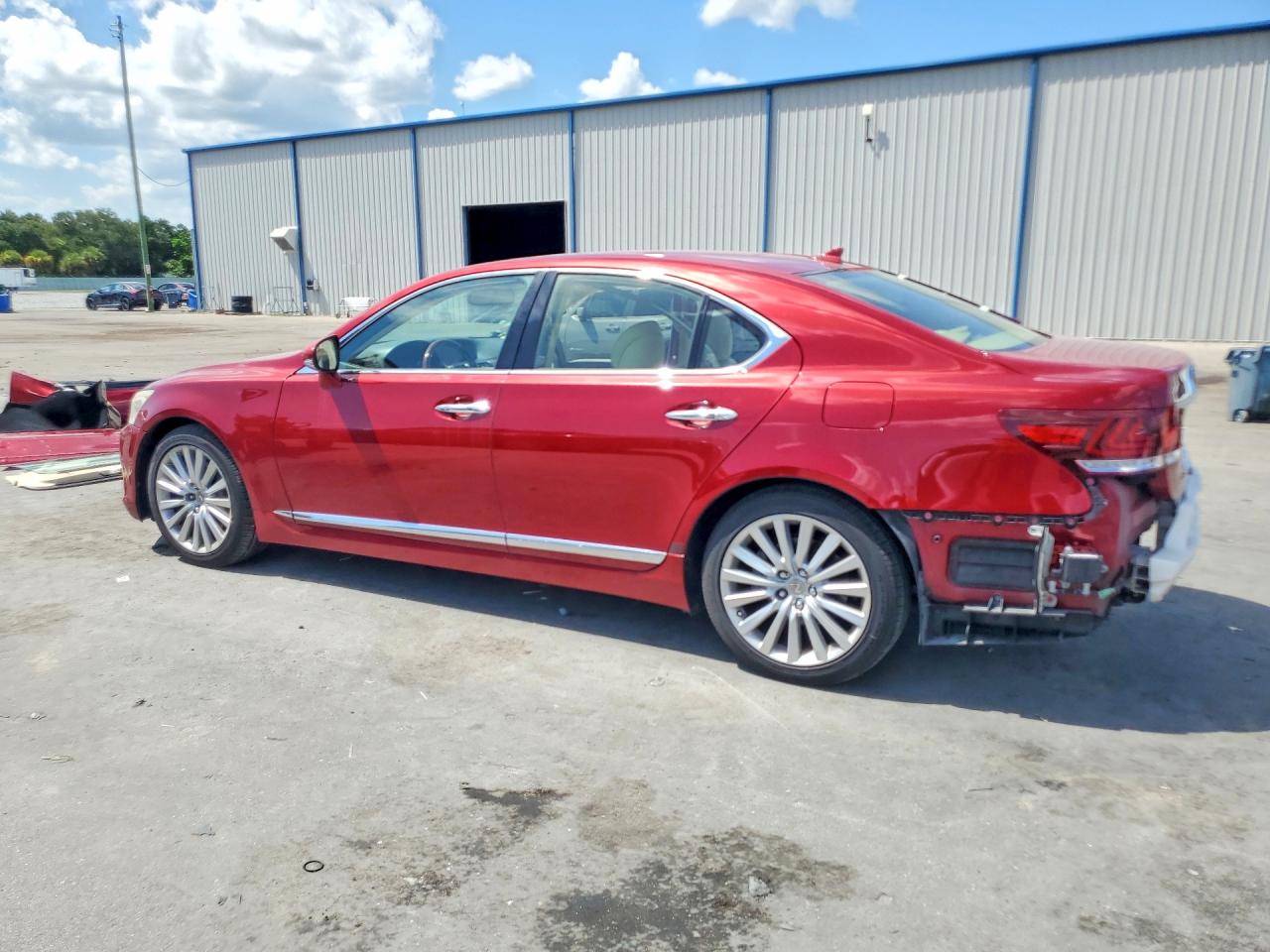 2013 Lexus Ls 460 Red vin: JTHBL5EFXD5118042