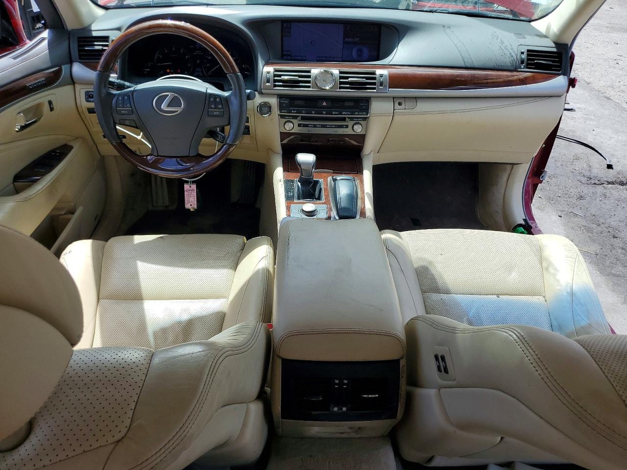 2013 Lexus Ls 460 Red vin: JTHBL5EFXD5118042