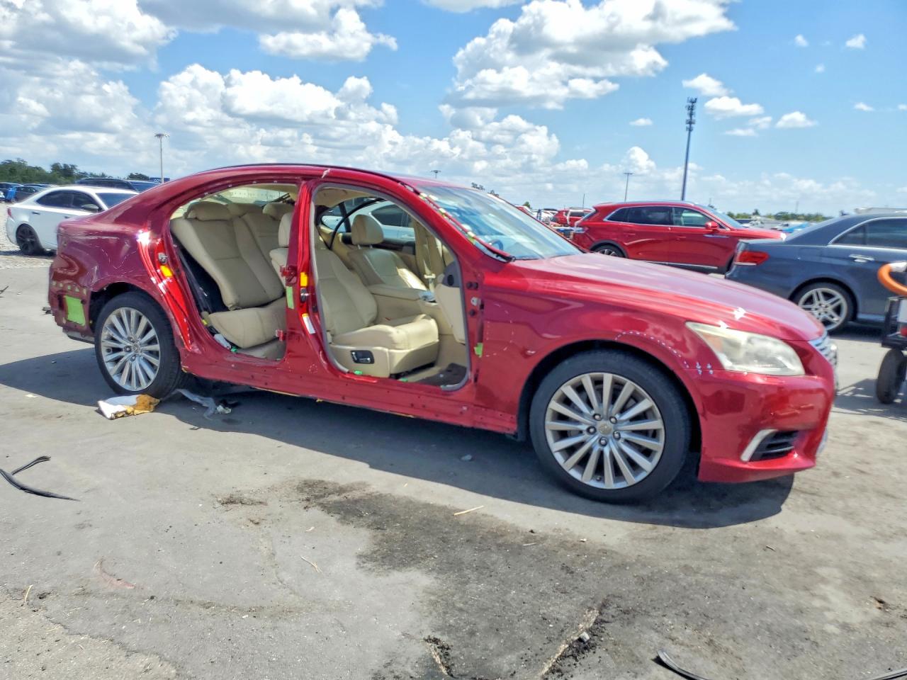 2013 Lexus Ls 460 Red vin: JTHBL5EFXD5118042