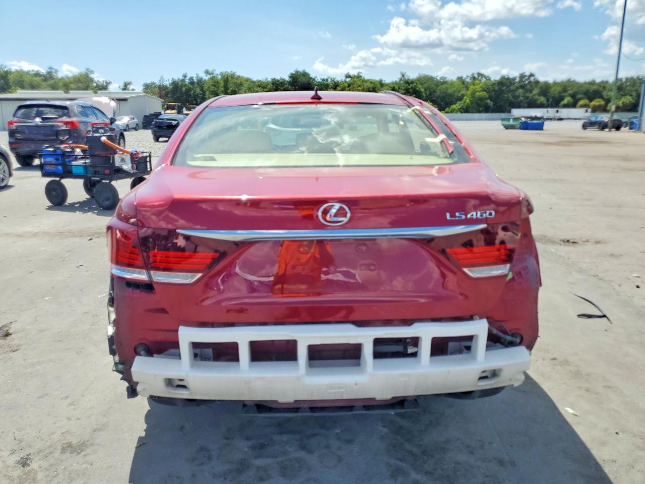 2013 Lexus Ls 460 Red vin: JTHBL5EFXD5118042