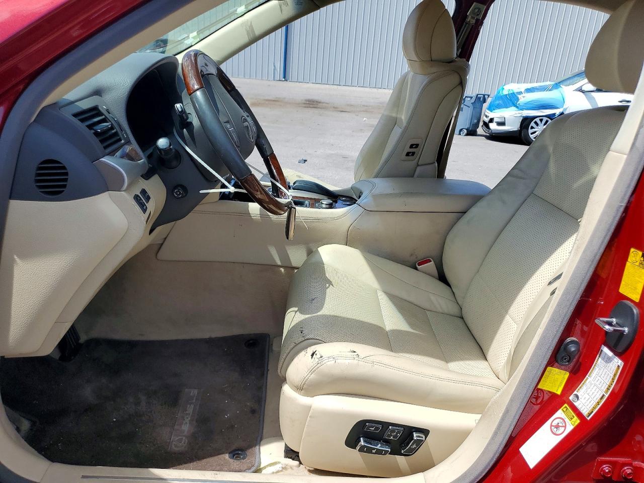 2013 Lexus Ls 460 Red vin: JTHBL5EFXD5118042