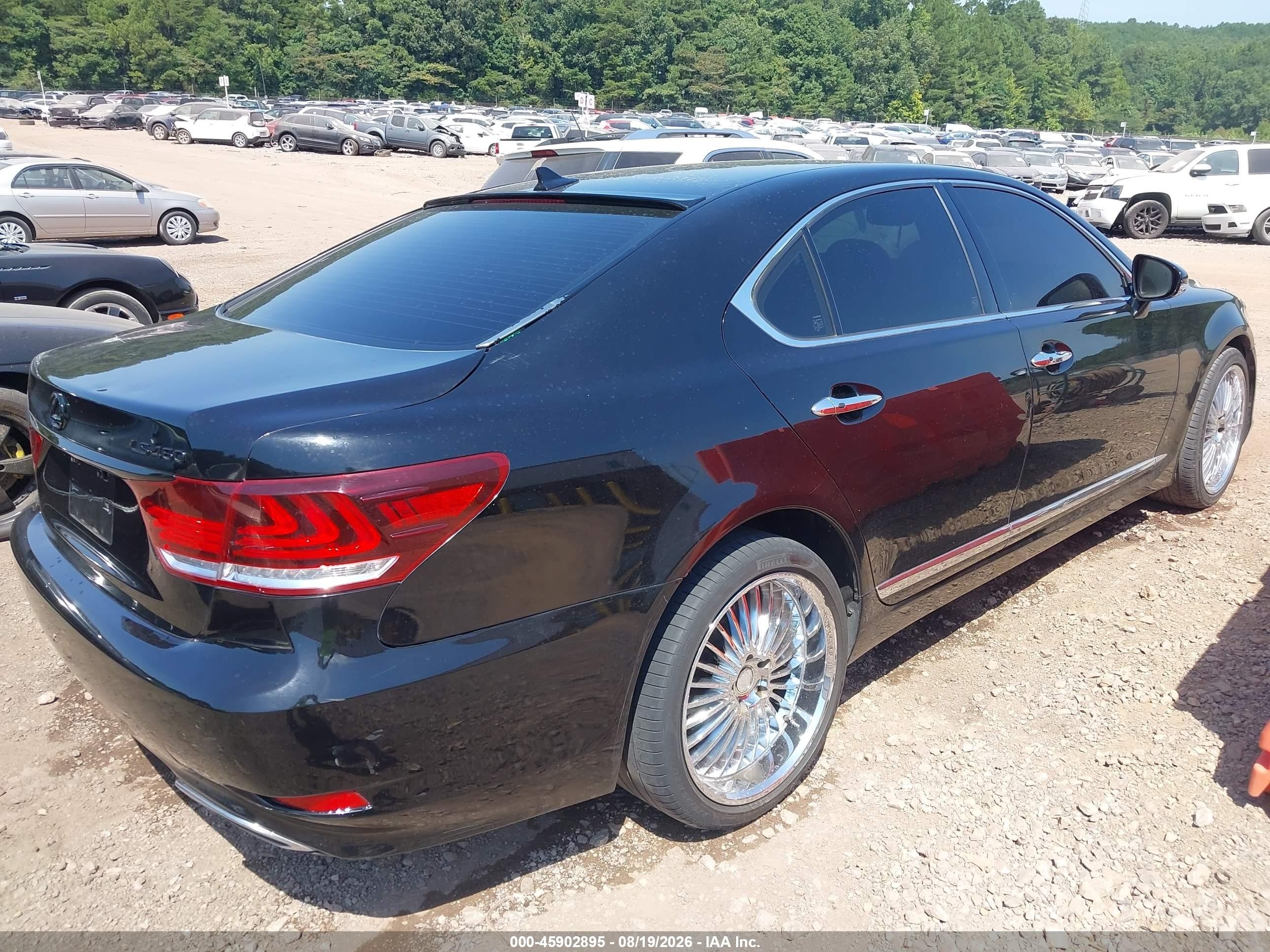 2013 Lexus Ls 460   Black vin: JTHBL5EFXD5123385