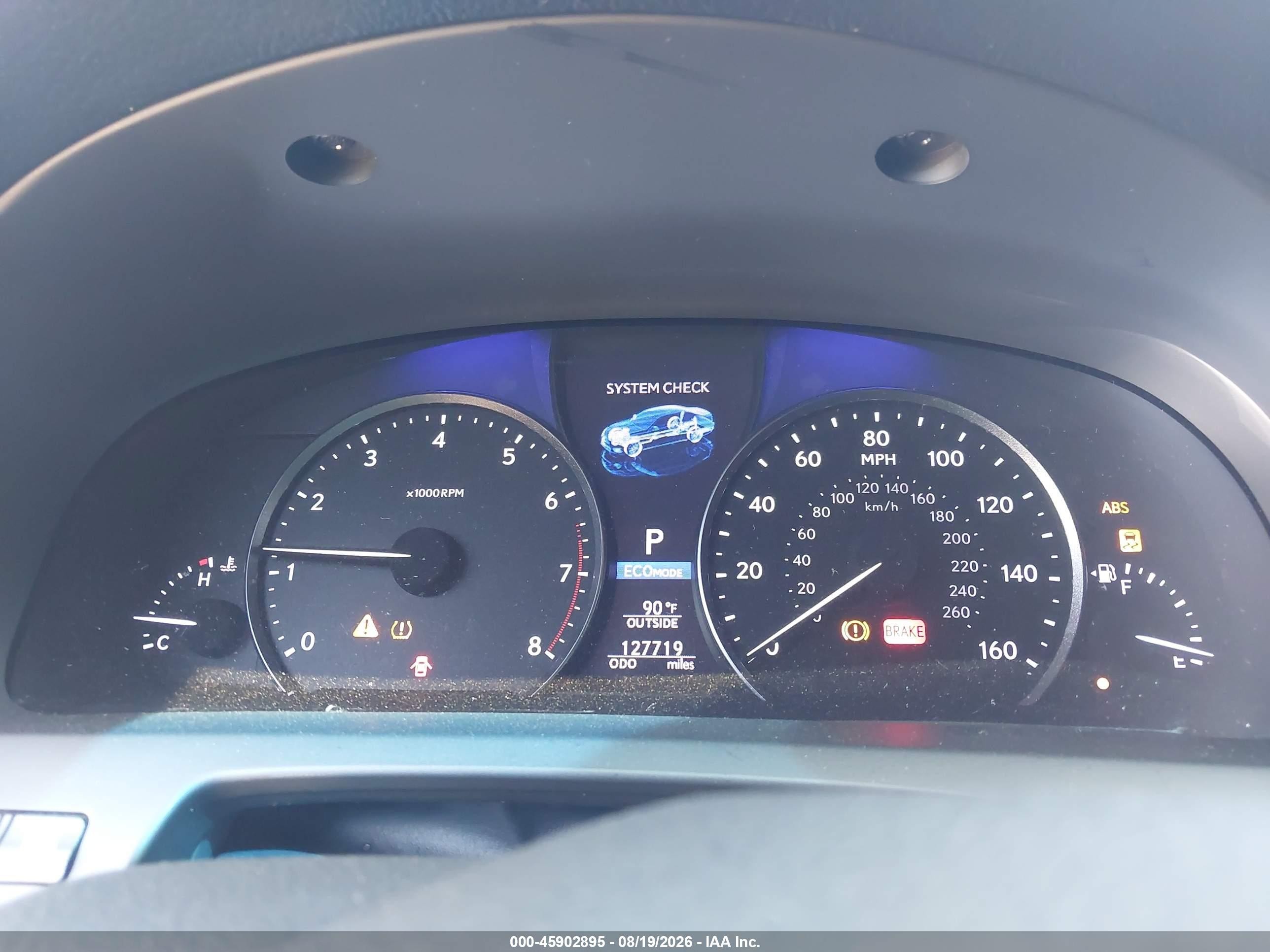2013 Lexus Ls 460   Black vin: JTHBL5EFXD5123385