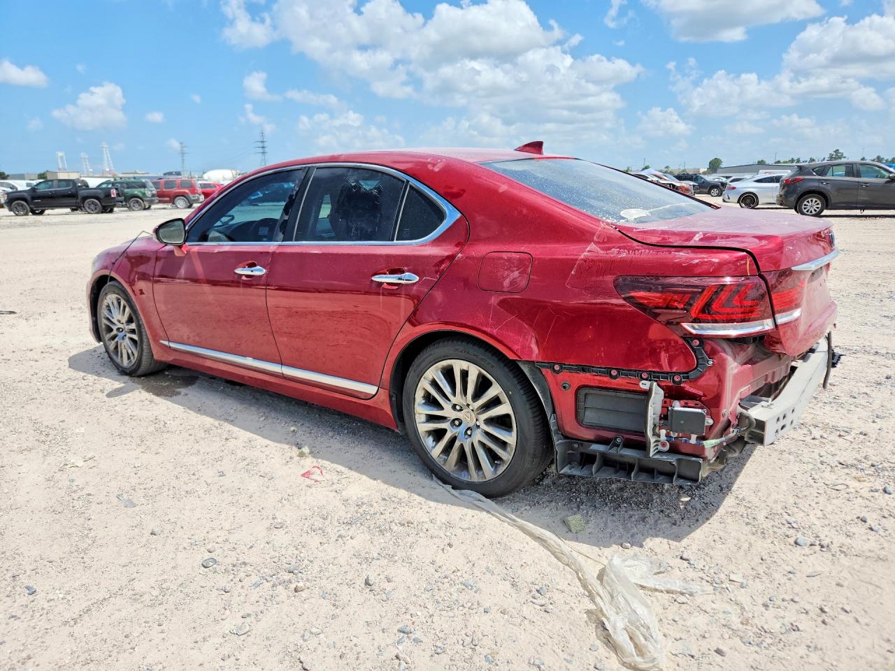 2014 Lexus Ls 500 Red vin: JTHBL5EFXE5125462