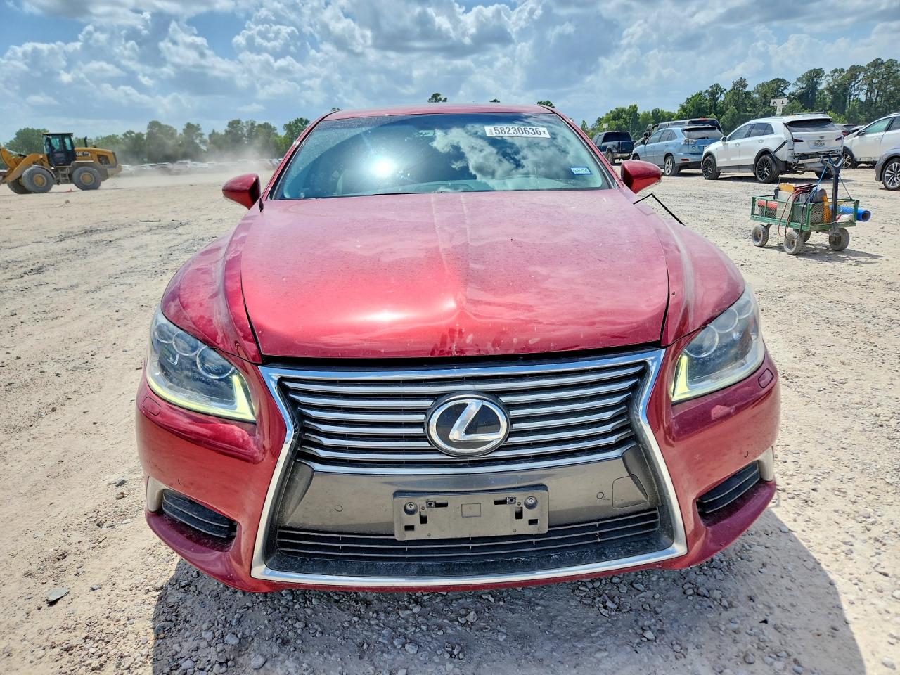 2014 Lexus Ls 500 Red vin: JTHBL5EFXE5125462