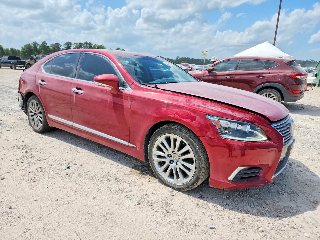2014 Lexus Ls 500 Red vin: JTHBL5EFXE5125462