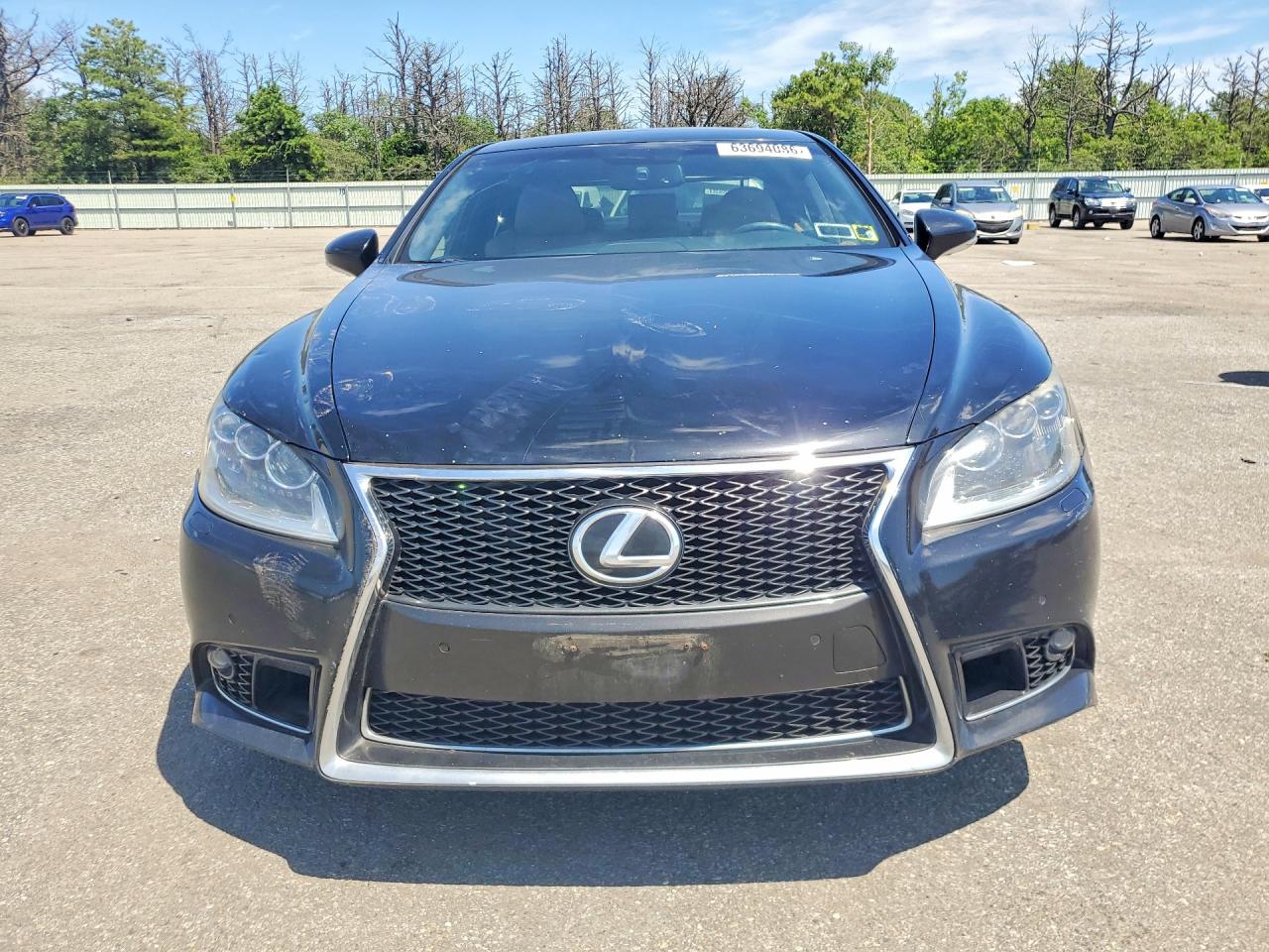2014 Lexus Ls 460 Black vin: JTHBL5EFXE5128359
