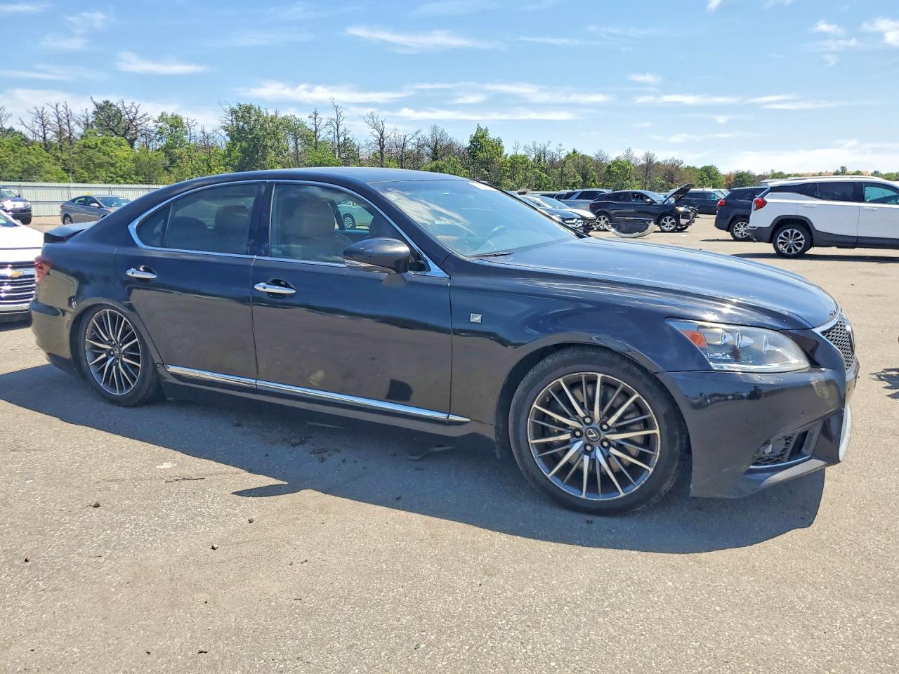 2014 Lexus Ls 460 Black vin: JTHBL5EFXE5128359