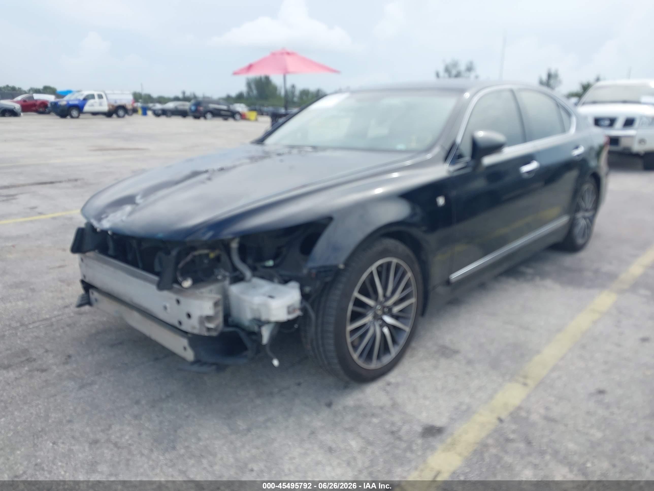 2014 Lexus Ls 460 Black vin: JTHBL5EFXE5131651