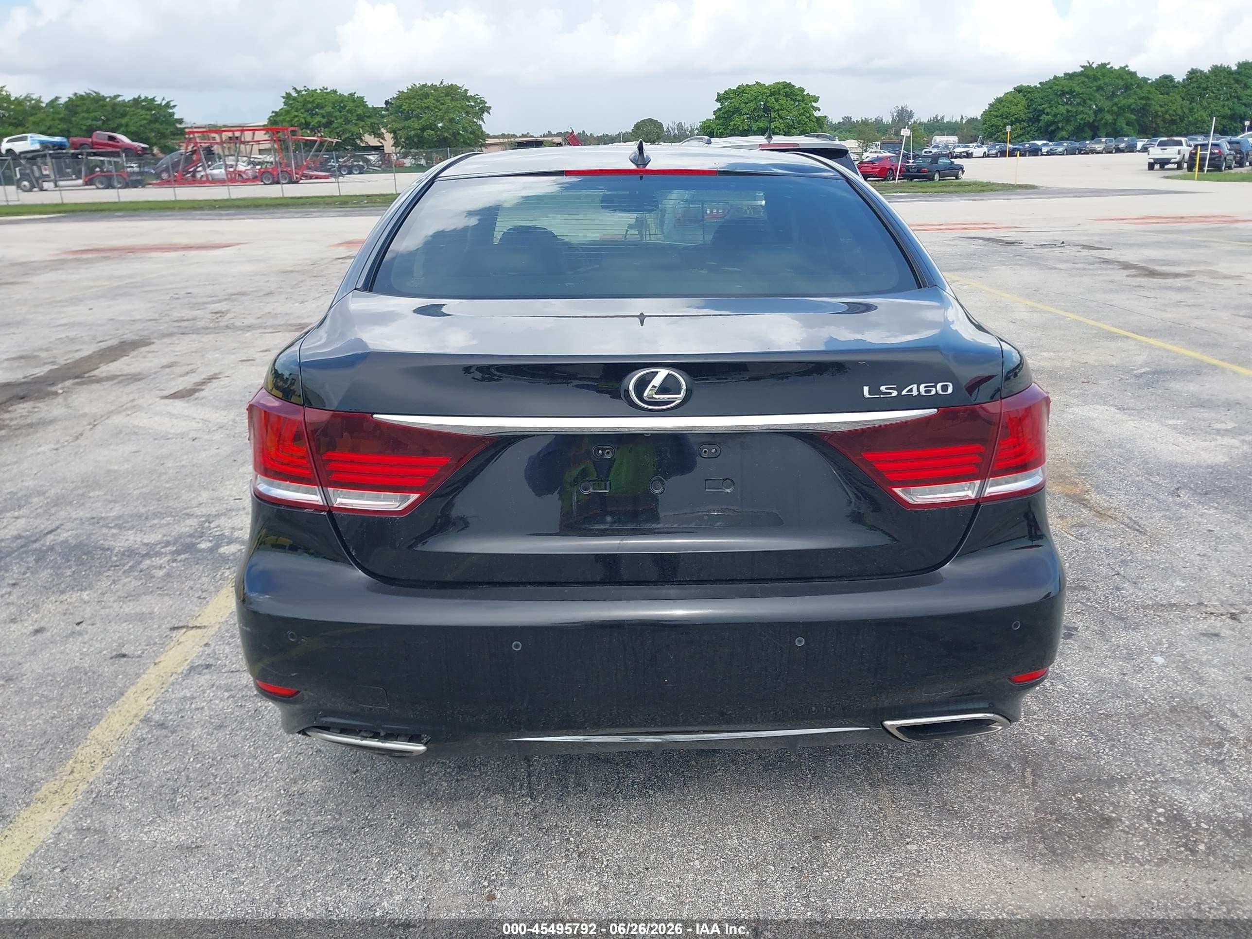 2014 Lexus Ls 460 Black vin: JTHBL5EFXE5131651