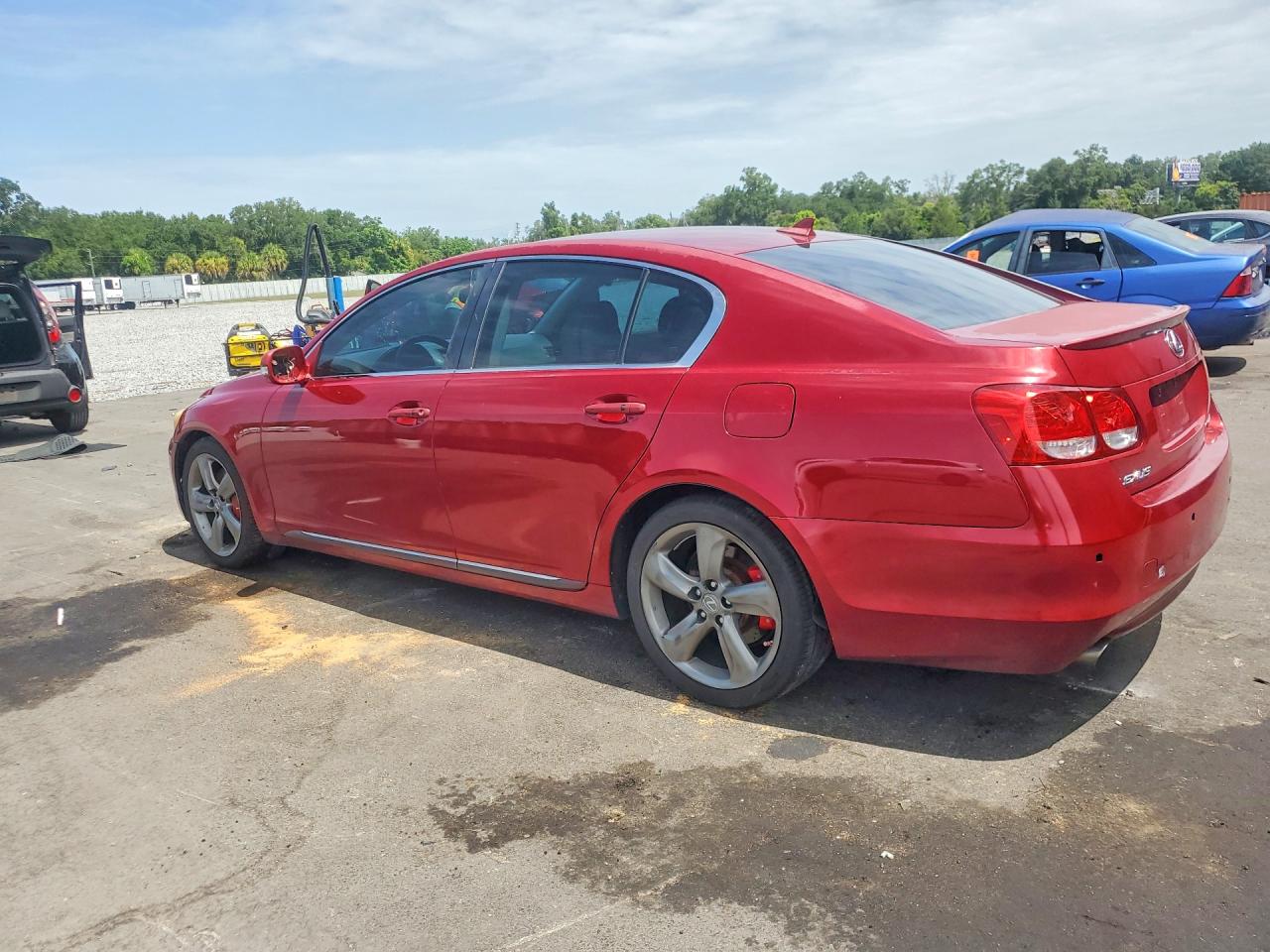 2008 Lexus Gs 460 Maroon vin: JTHBL96S785001334