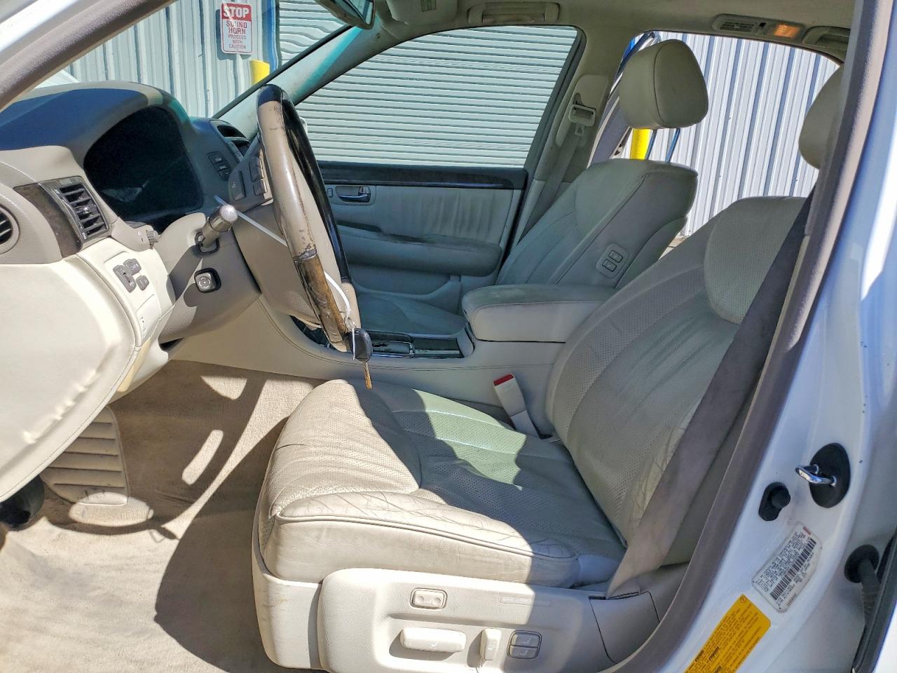 2001 Lexus Ls 430 White vin: JTHBN30F010009328