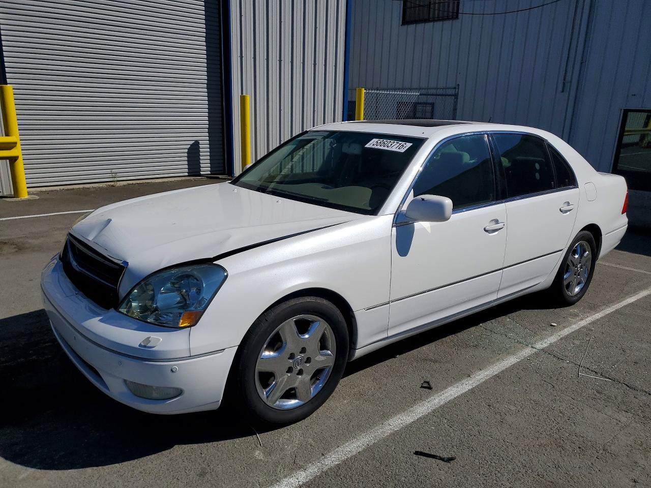 2001 Lexus Ls 430 White vin: JTHBN30F010009328