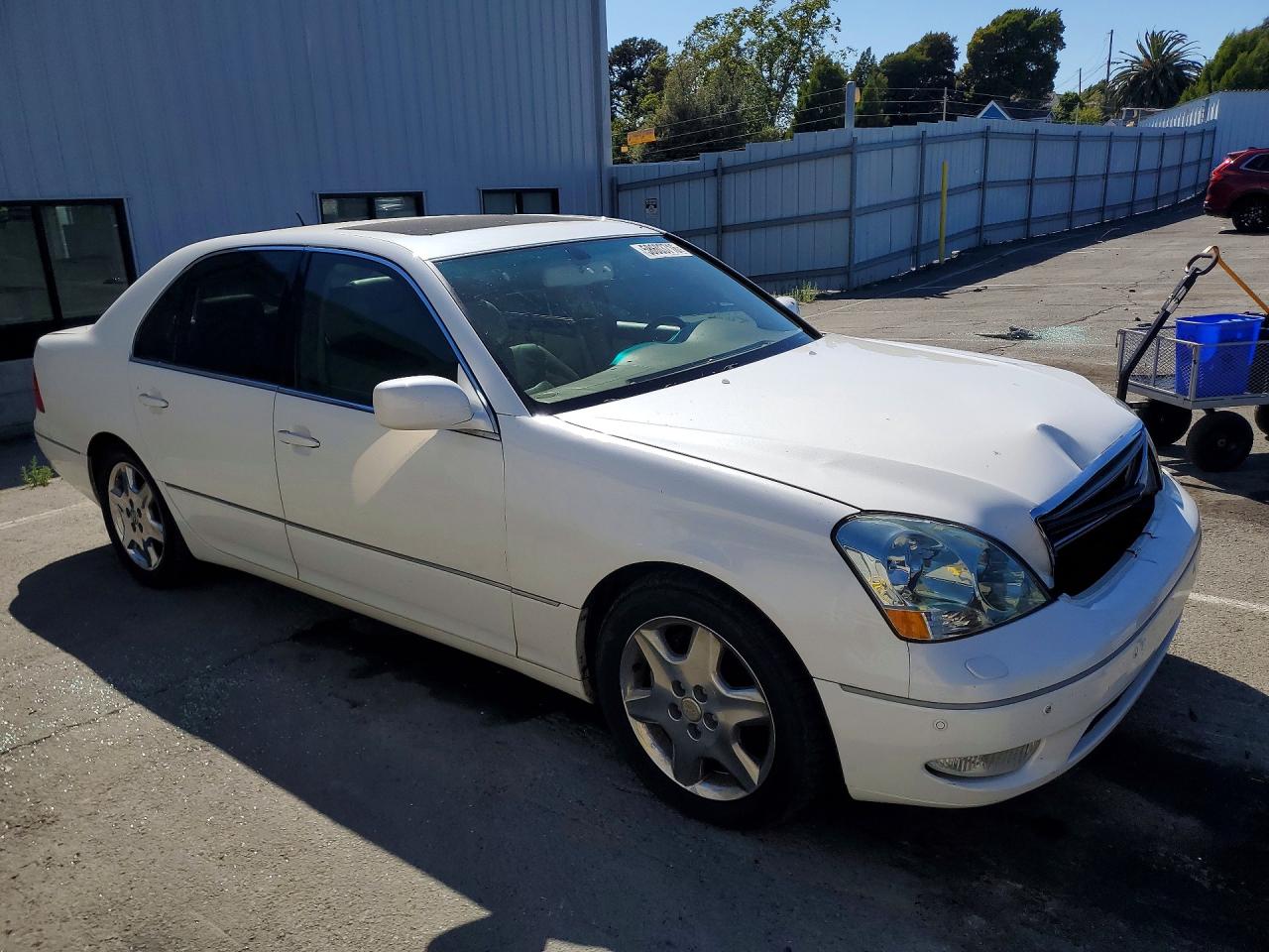 2001 Lexus Ls 430 White vin: JTHBN30F010009328