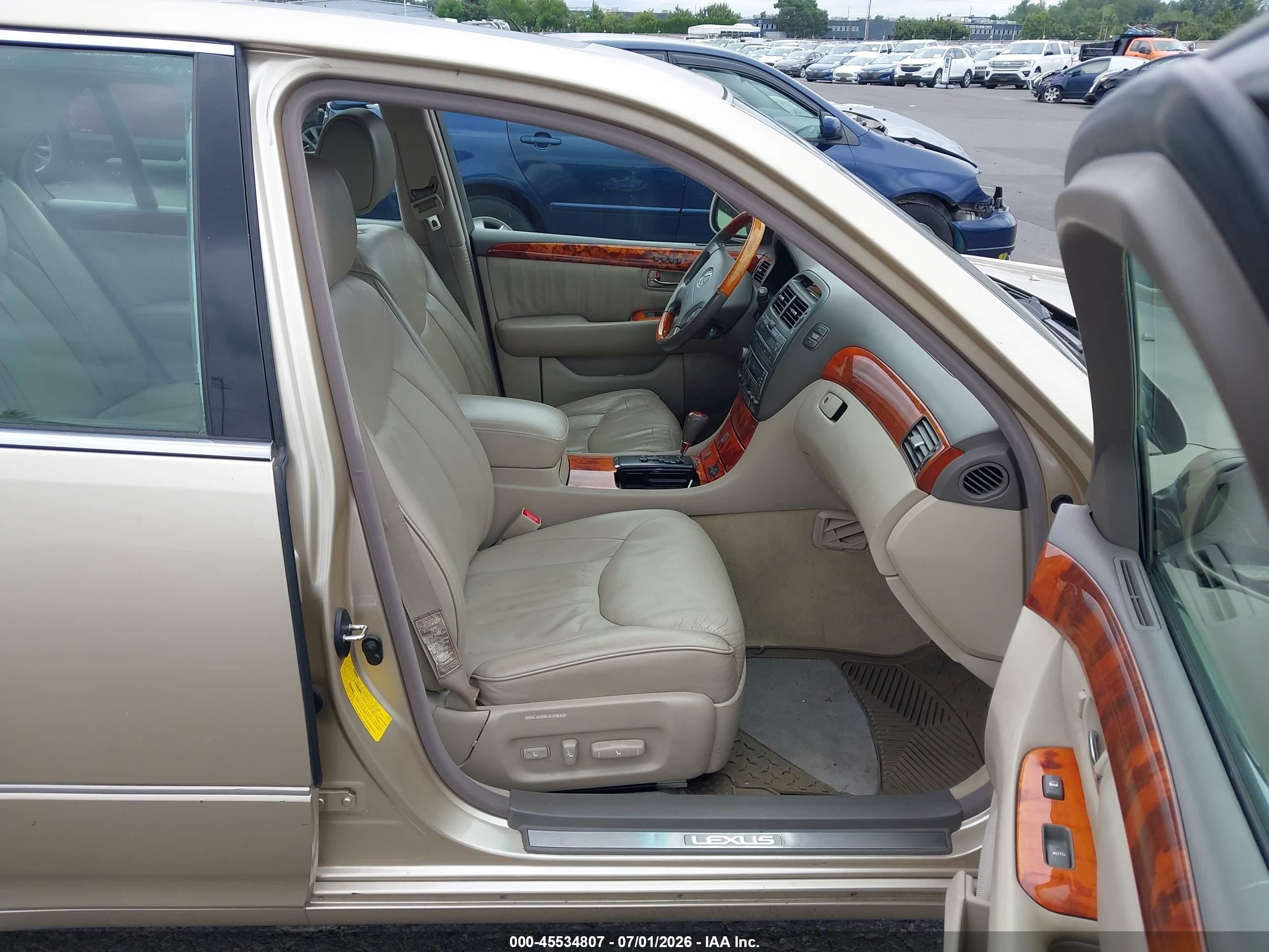 2001 Lexus Ls 430 Gold vin: JTHBN30F010027117