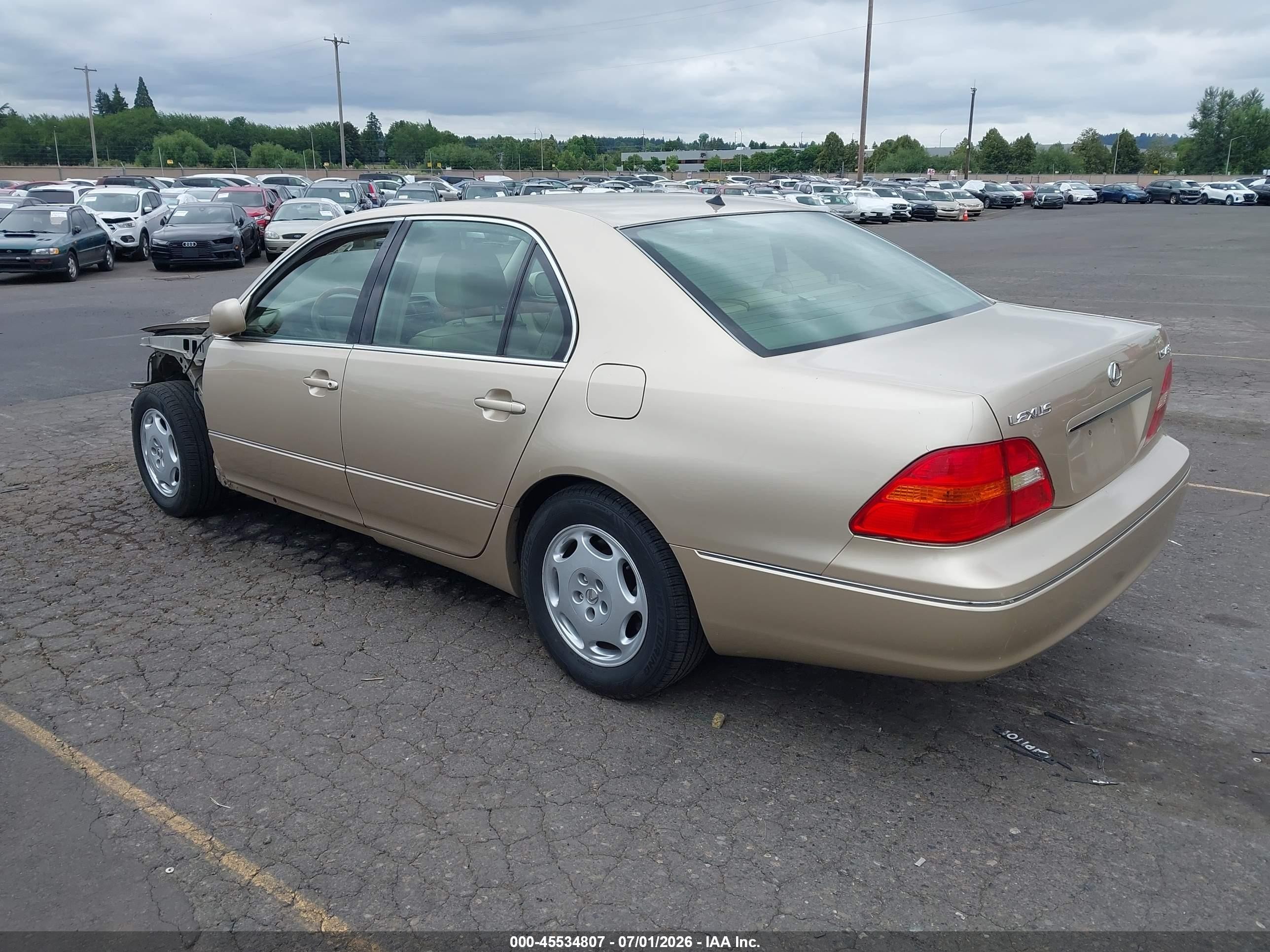 2001 Lexus Ls 430 Gold vin: JTHBN30F010027117