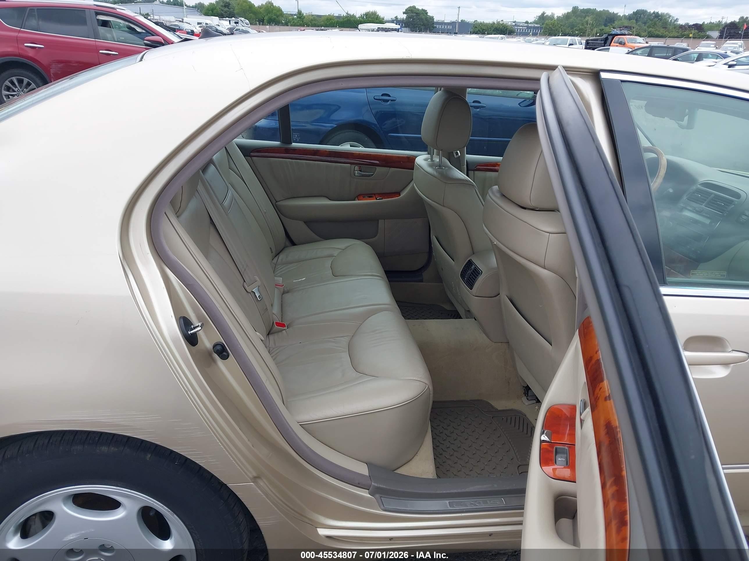 2001 Lexus Ls 430 Gold vin: JTHBN30F010027117